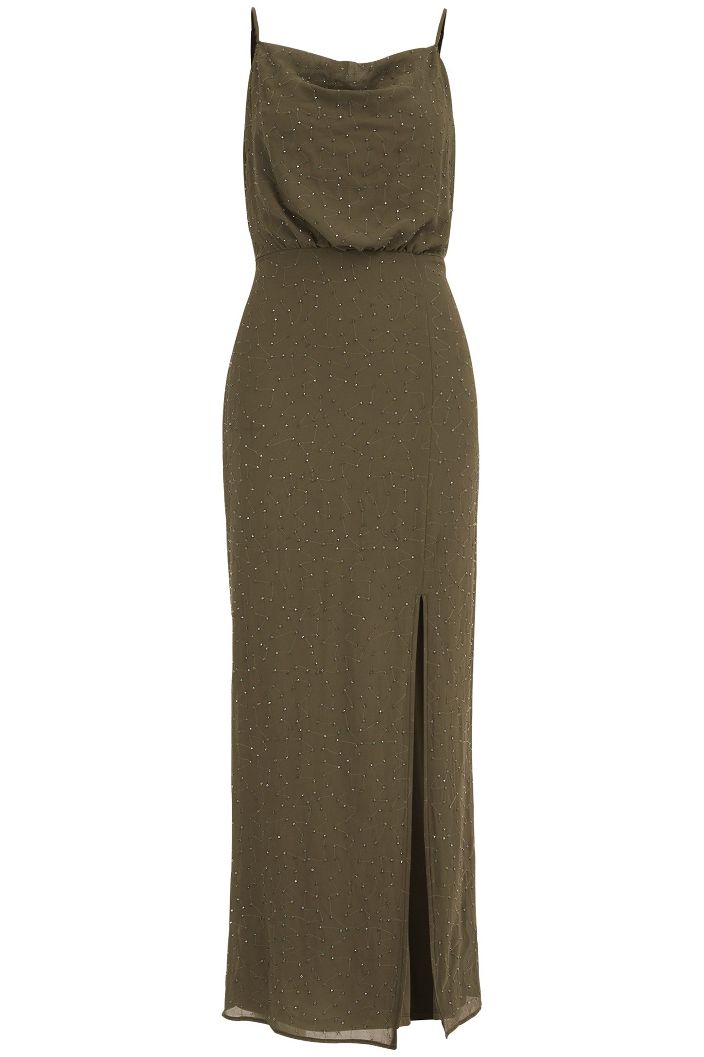 DRESS MID LENGTH OLIVE GREEN 3