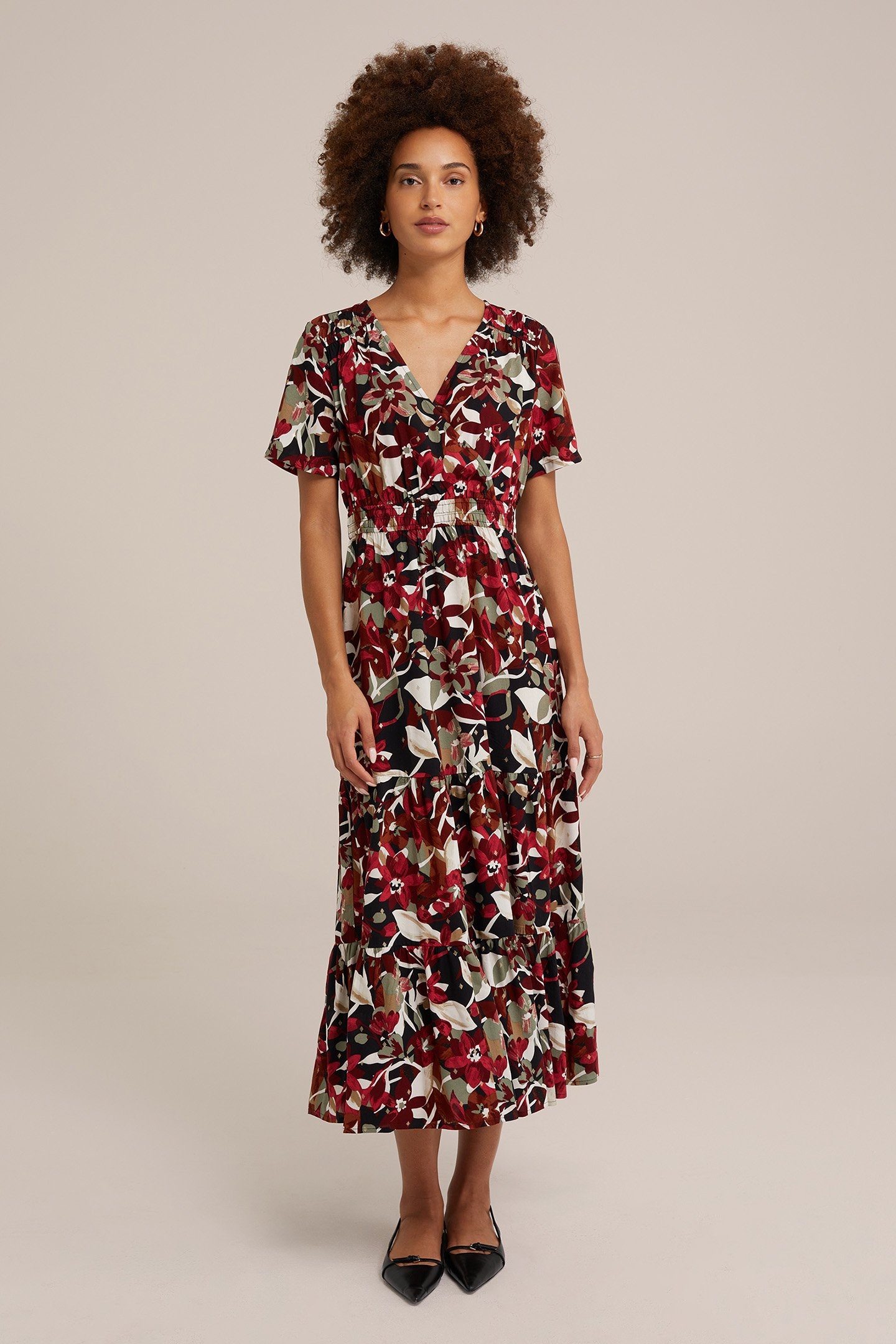 DRESS MAXI LENGTH MULTI-COLOURED 1