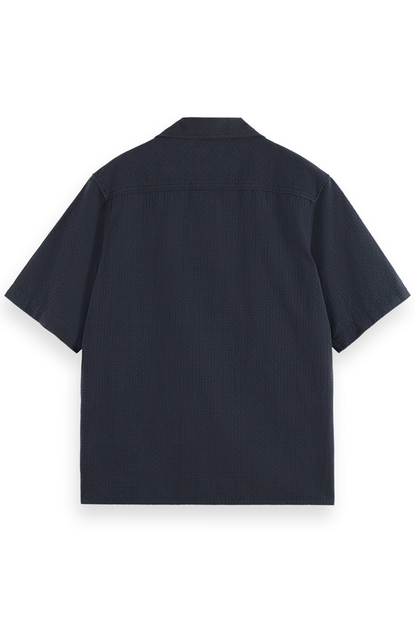 RELAXED FIT STRUCTURED DOBBY SHIRT BLACK 5