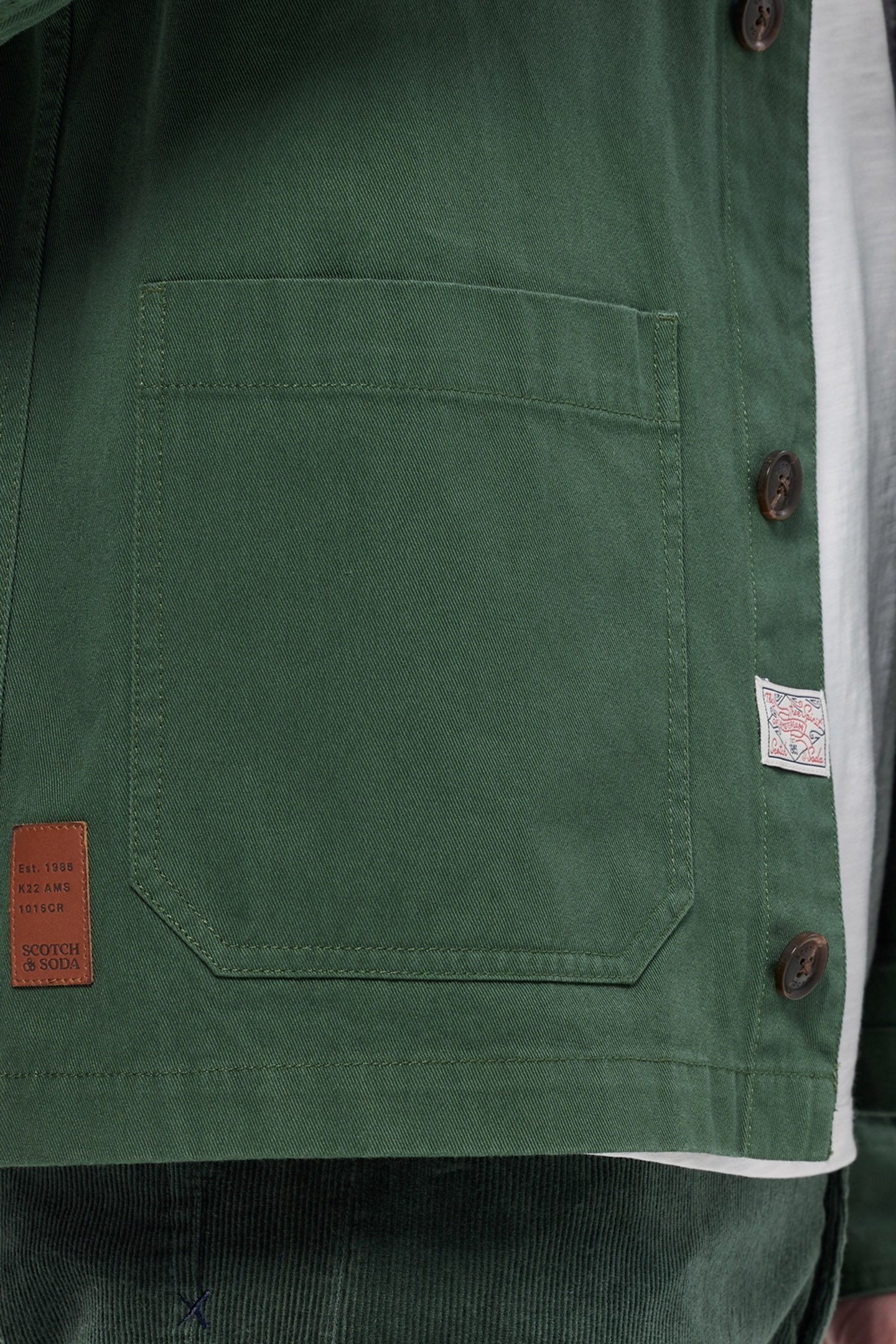 HEAVY TWILL WORKER JACKET PINE GREEN 8