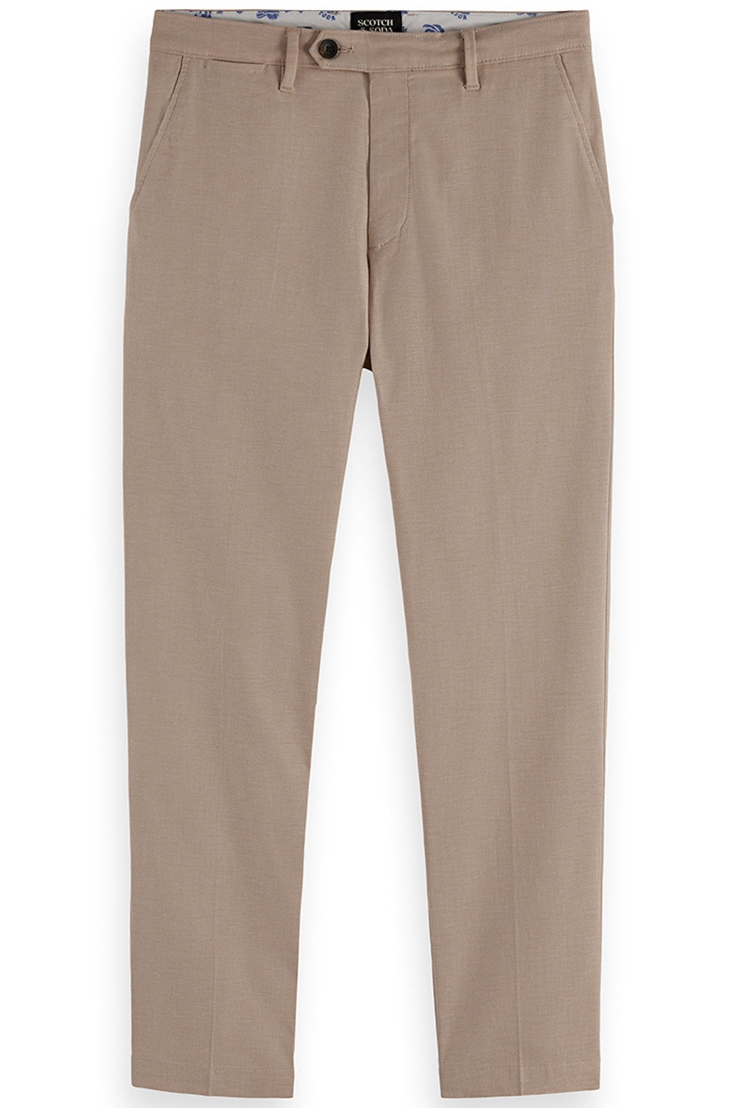 FLAT FRONT Y/D PANT BROWN/GOLD 1