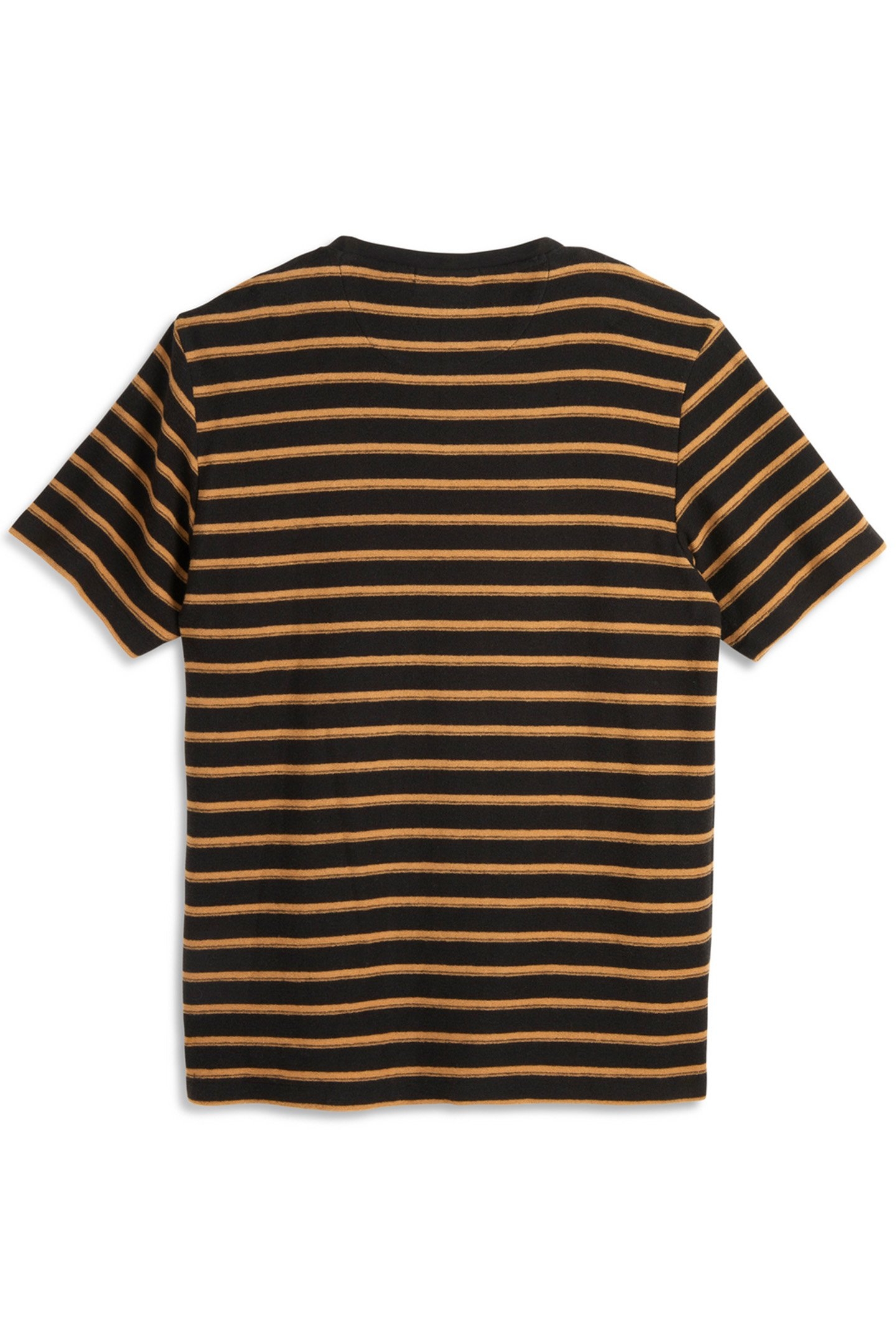 SS TEXTURED STRIPE TEE BLACK GREY 2