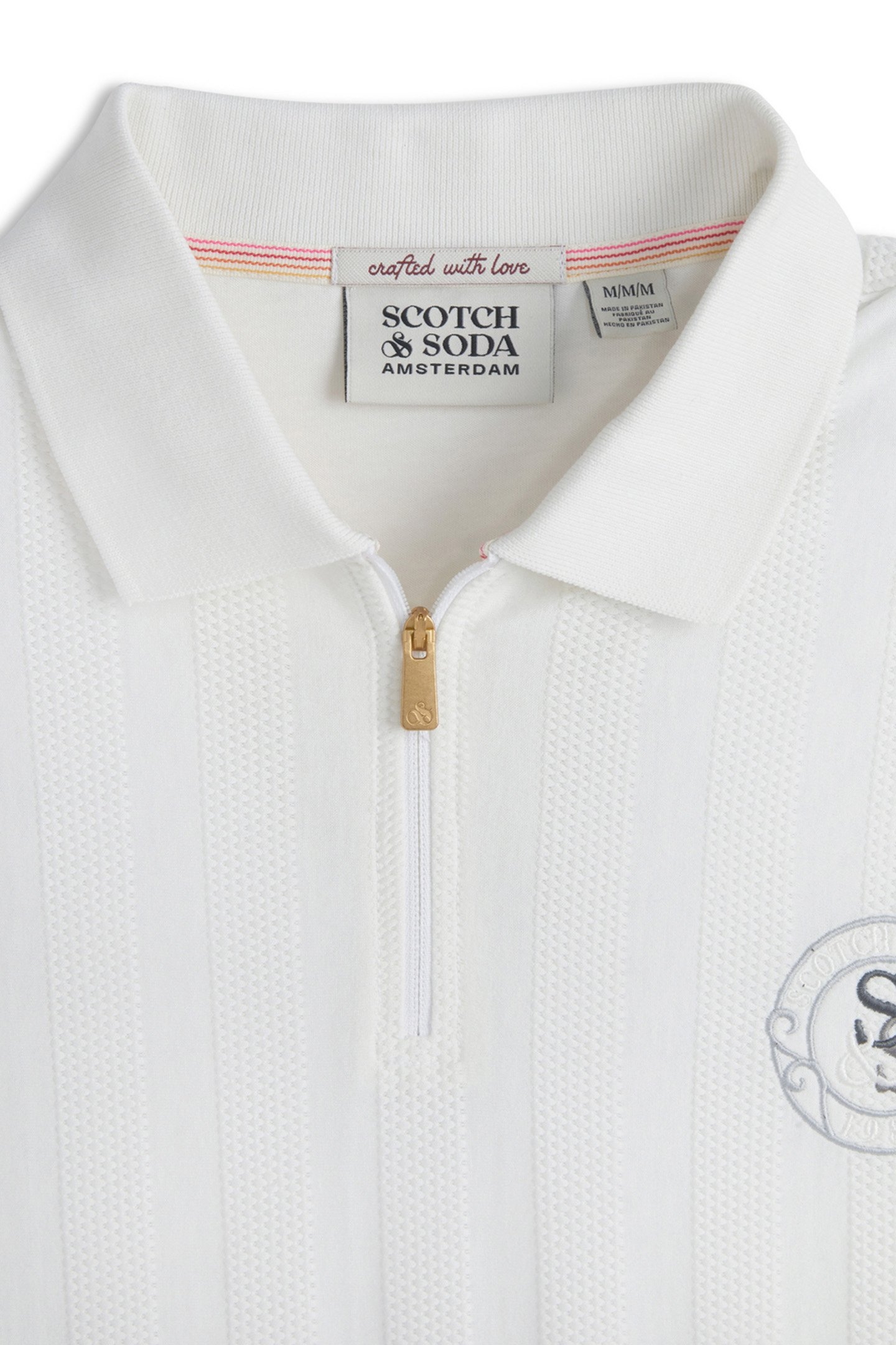 POPCORN PIQUE ZIP POLO (VALUE) LIGHT BEIGE 3