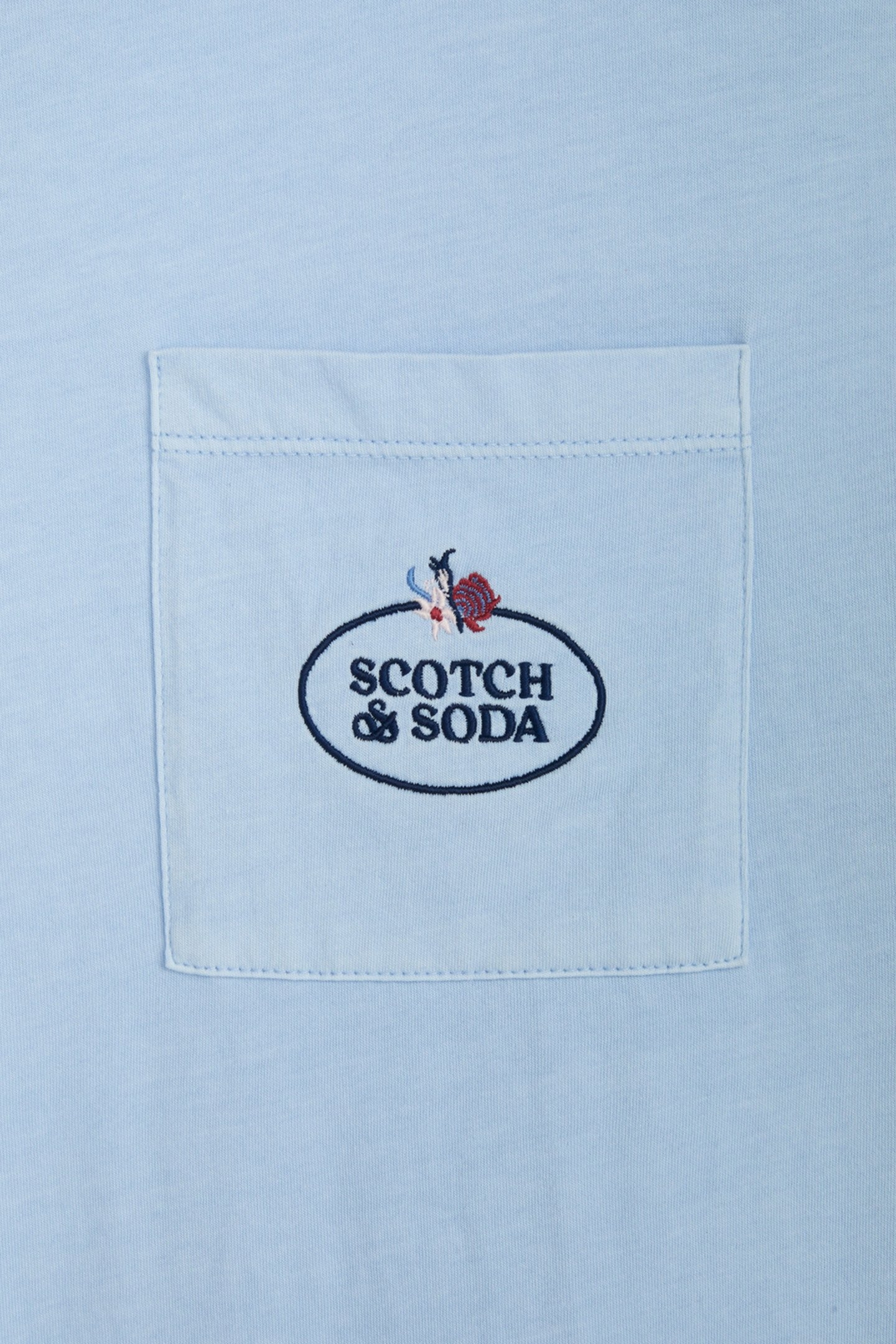 GARMENT DYED SS POCKET TEE BABY BLUE 3