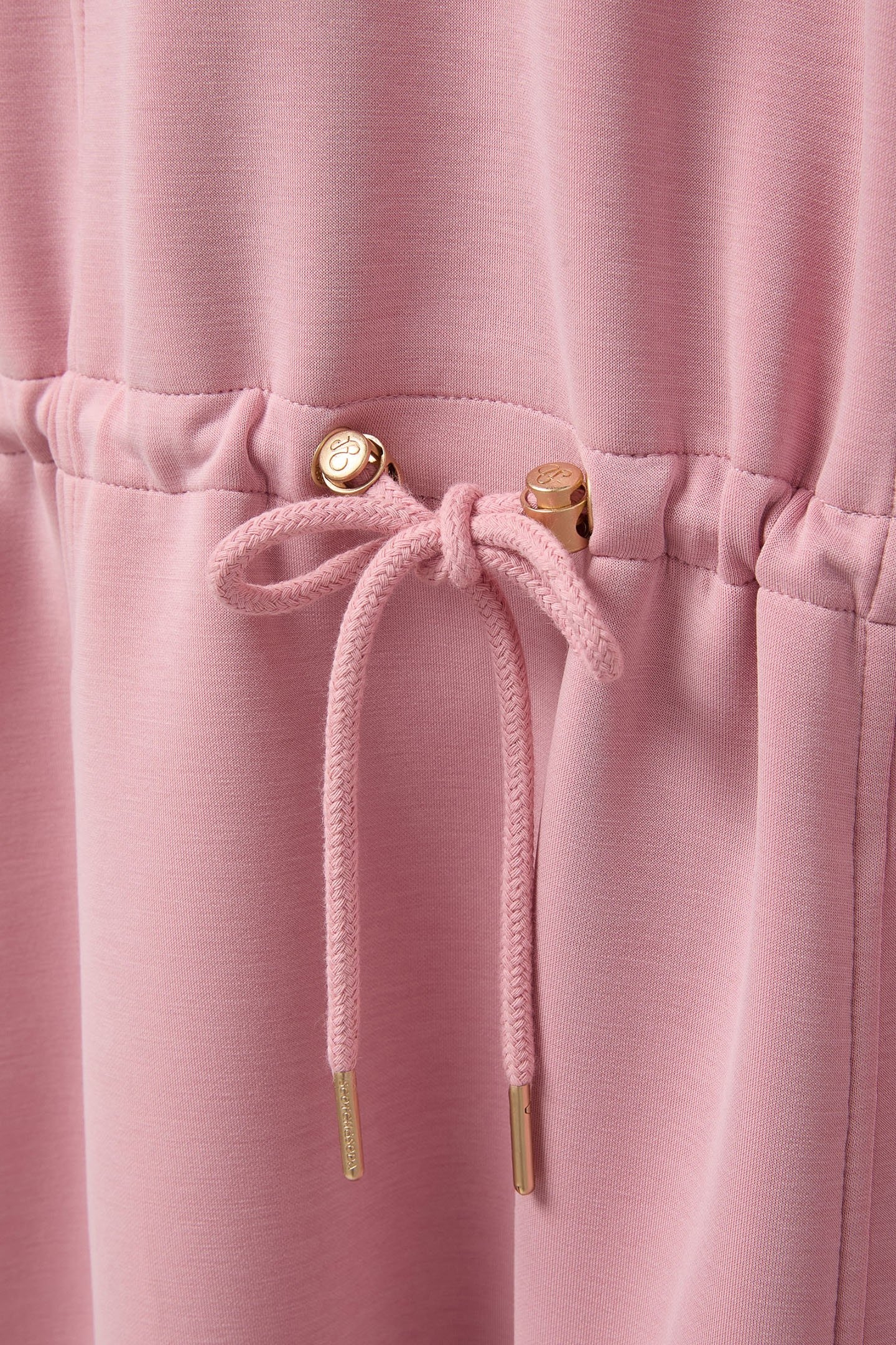 DRAWSTRING TEE DRESS DUSTY ROSE 6