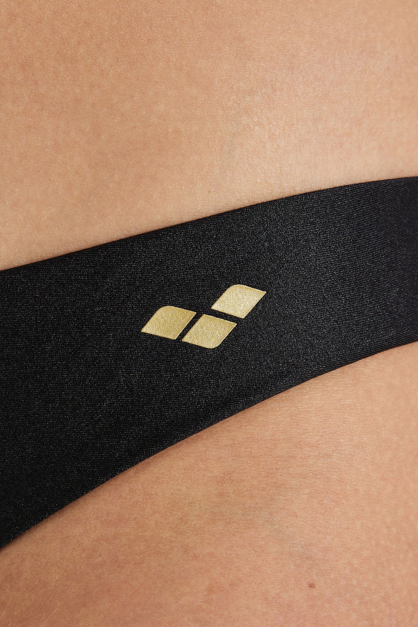 WOMEN'S BIKINI TRIANGLE SOLID BLACK 7