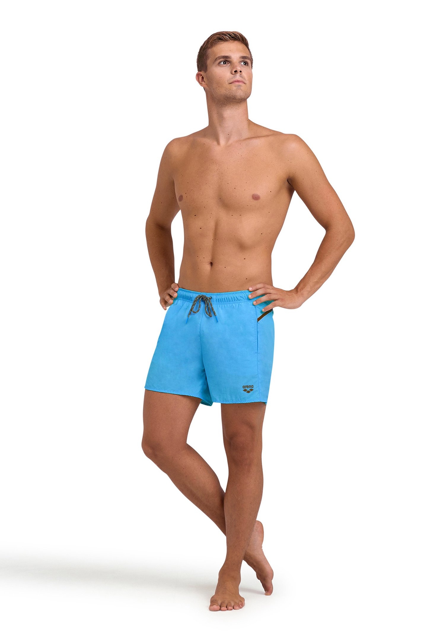 MEN'S ARENA PRO_FILE BEACH SHORT TURQUOISE-DARK OLIVE 3