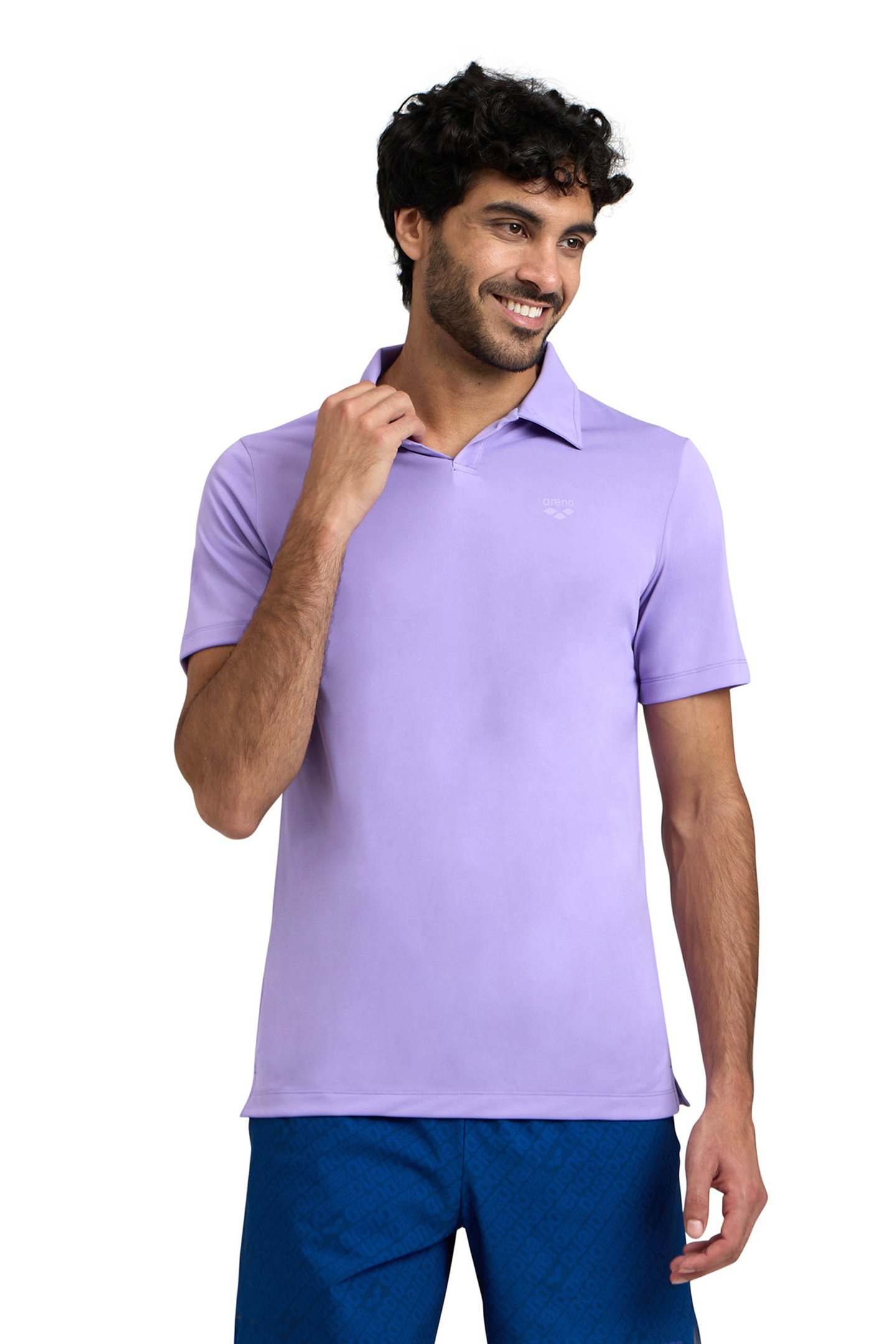 MEN'S POLOSHIRT SOLID LAVANDA-DARK LAVANDA 1