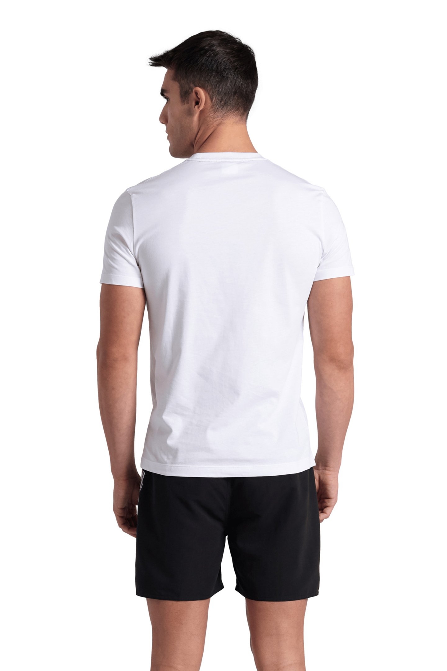 MEN'S T-SHIRT SOLID COTTON WHITE-WATER MONOGRAM 2