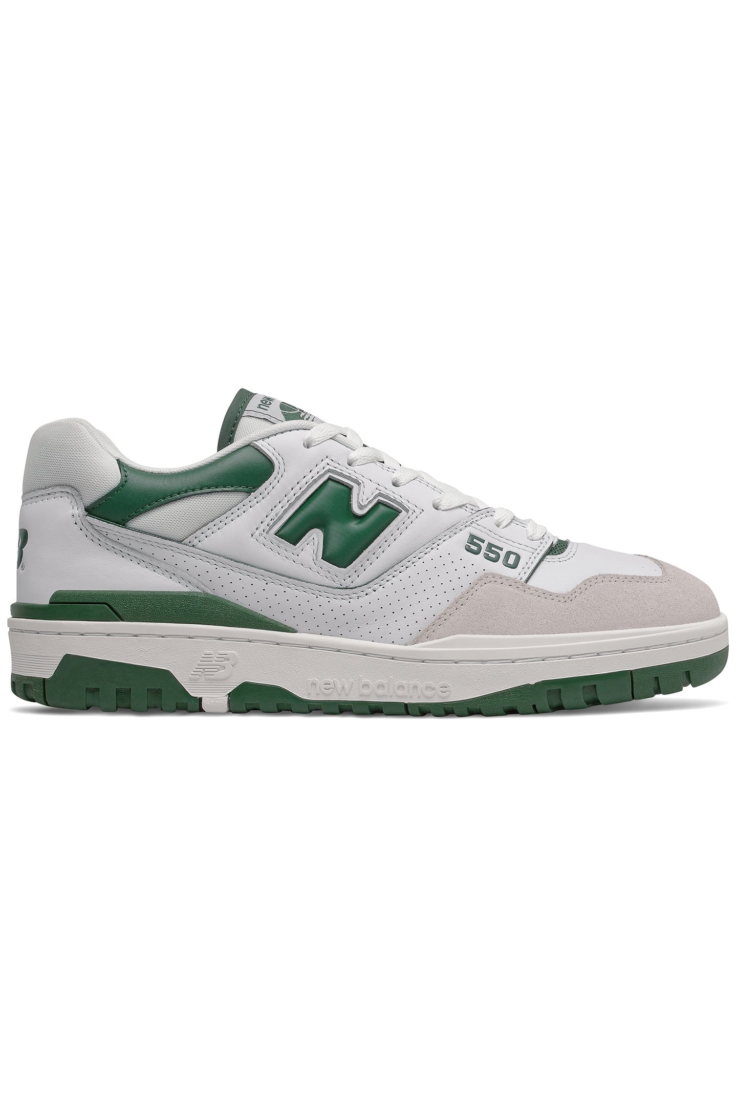 BB550WT1 SNEAKERS IN WHITE & GREEN 1