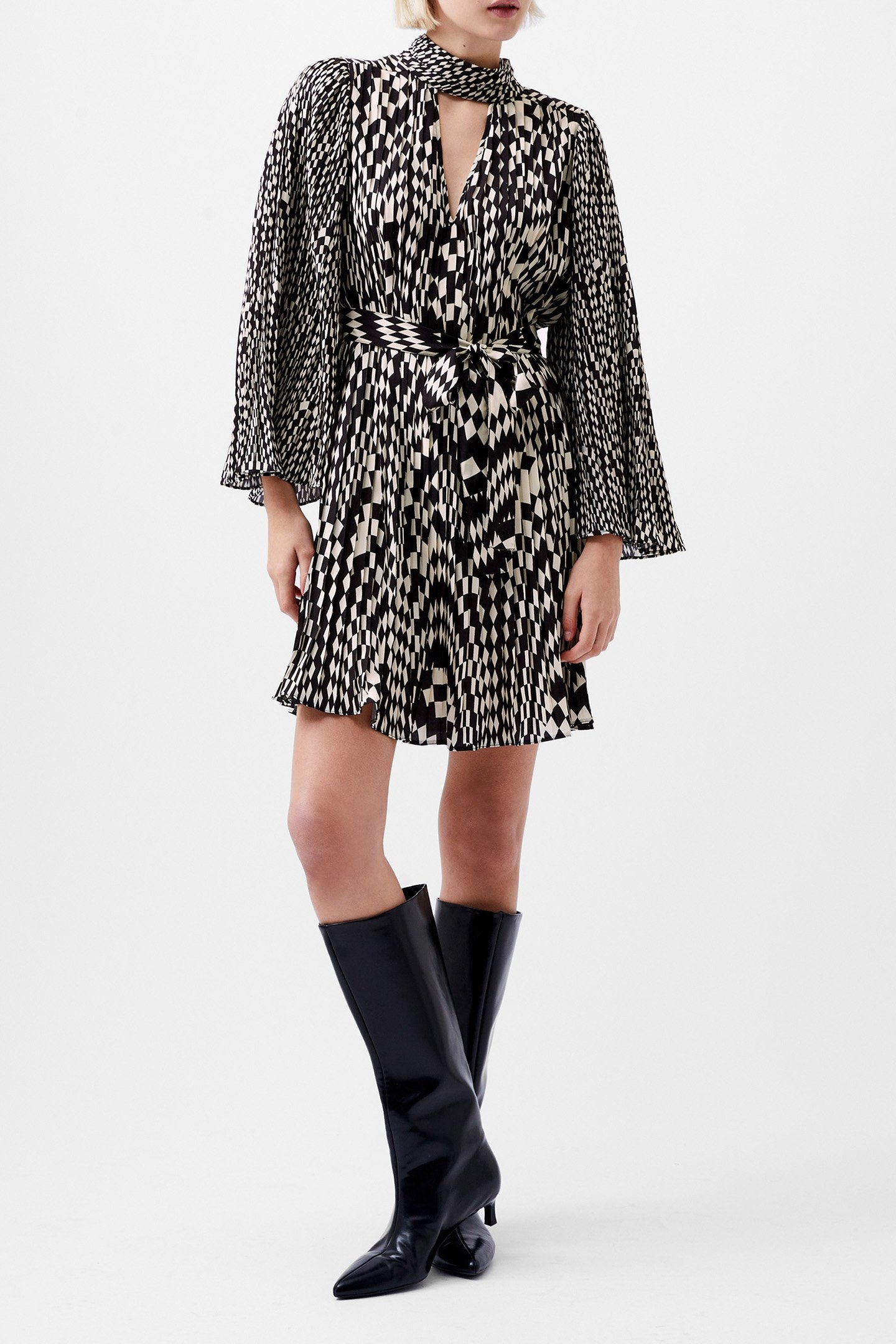 FERN ARIE PLEATED ELLA GGT DRS CLASSIC CREAM/BLACKO 2