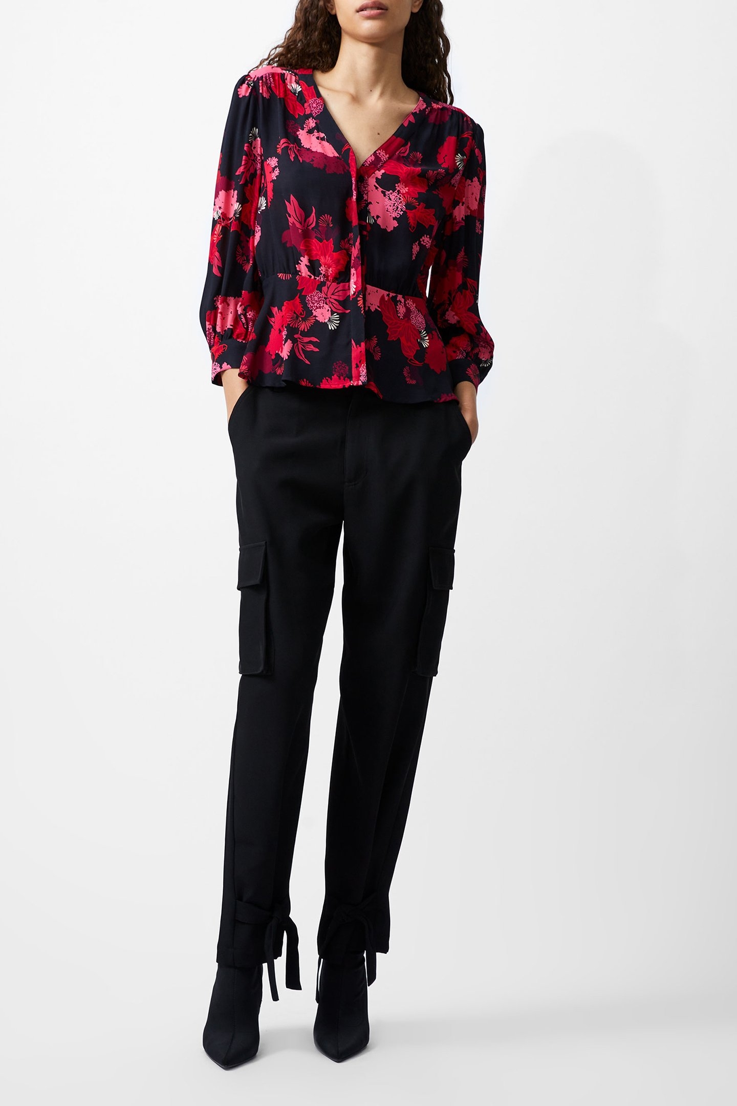 FOLIAGE CHIARA BALLOON SLV TOP BLACKOUT MULTI 2