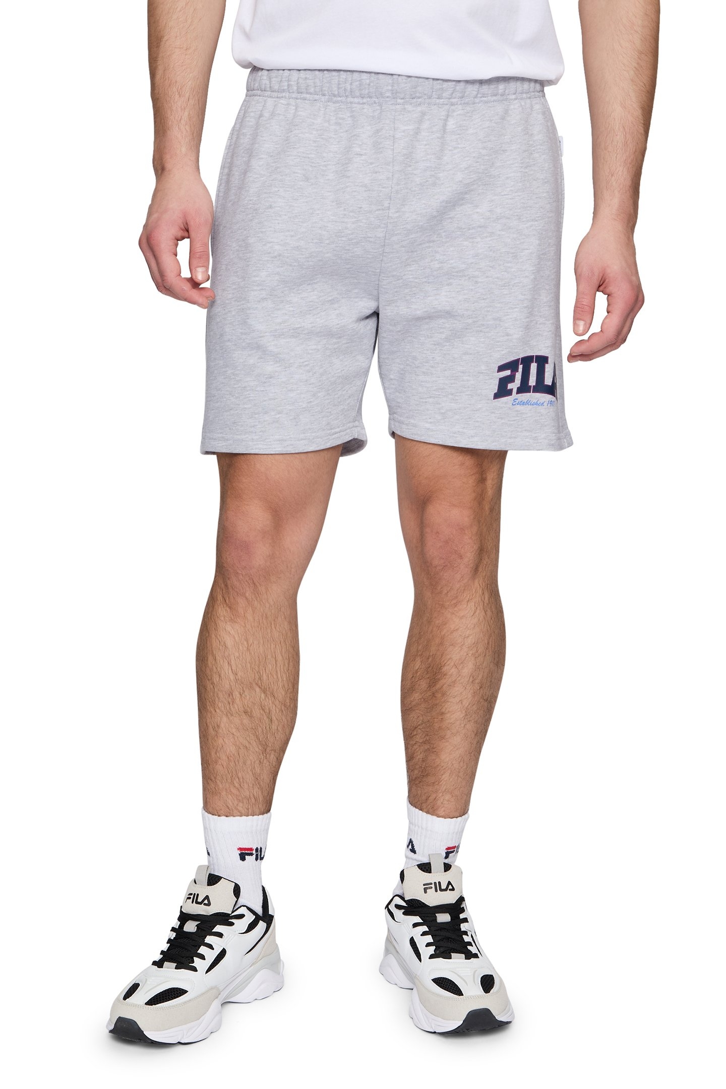 LANDEN SWEAT SHORTS LIGHT GREY MELANGE 1