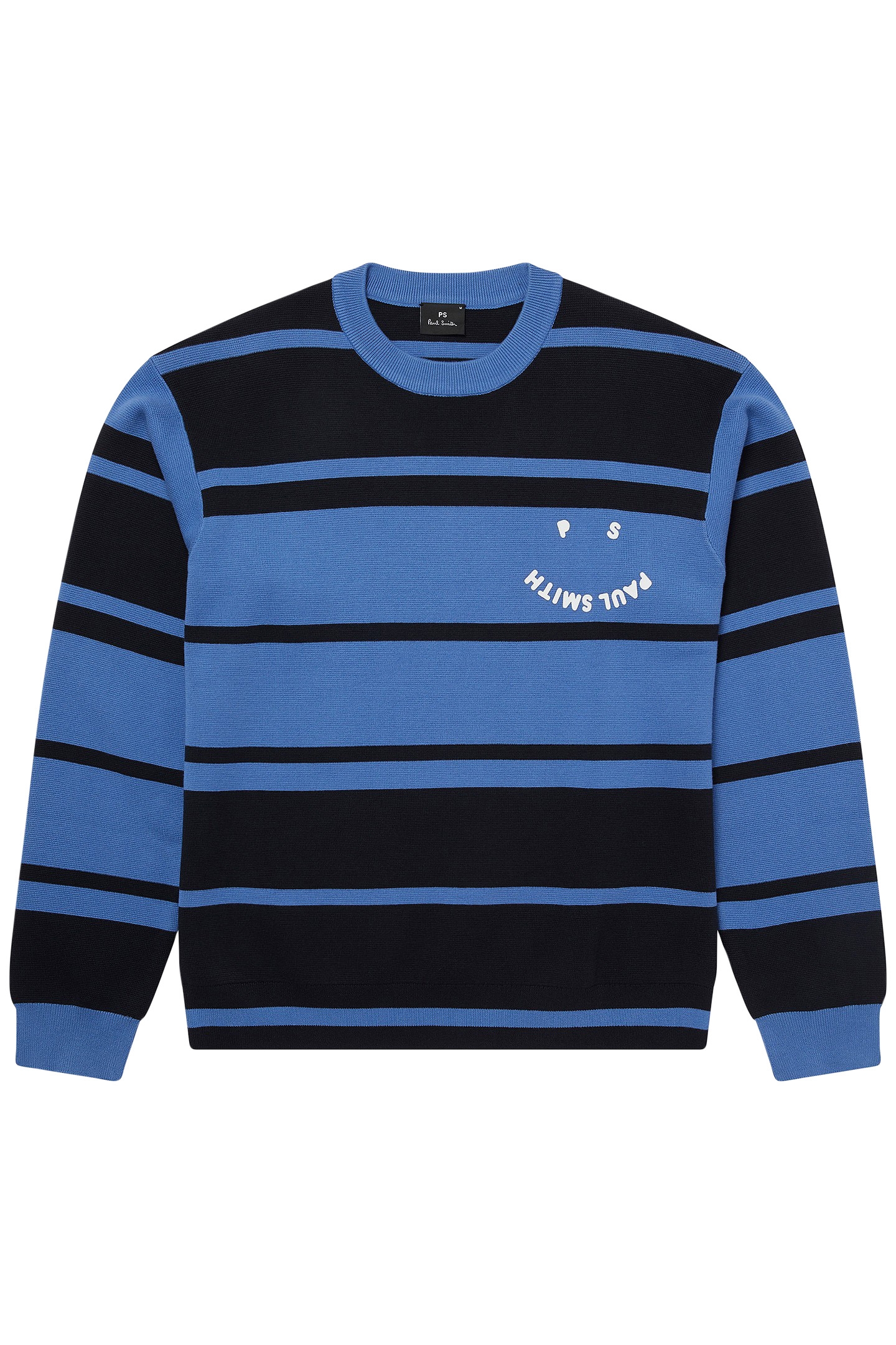 MENS PULLOVER CREW NECK HAPPY PETROL BLUE 4