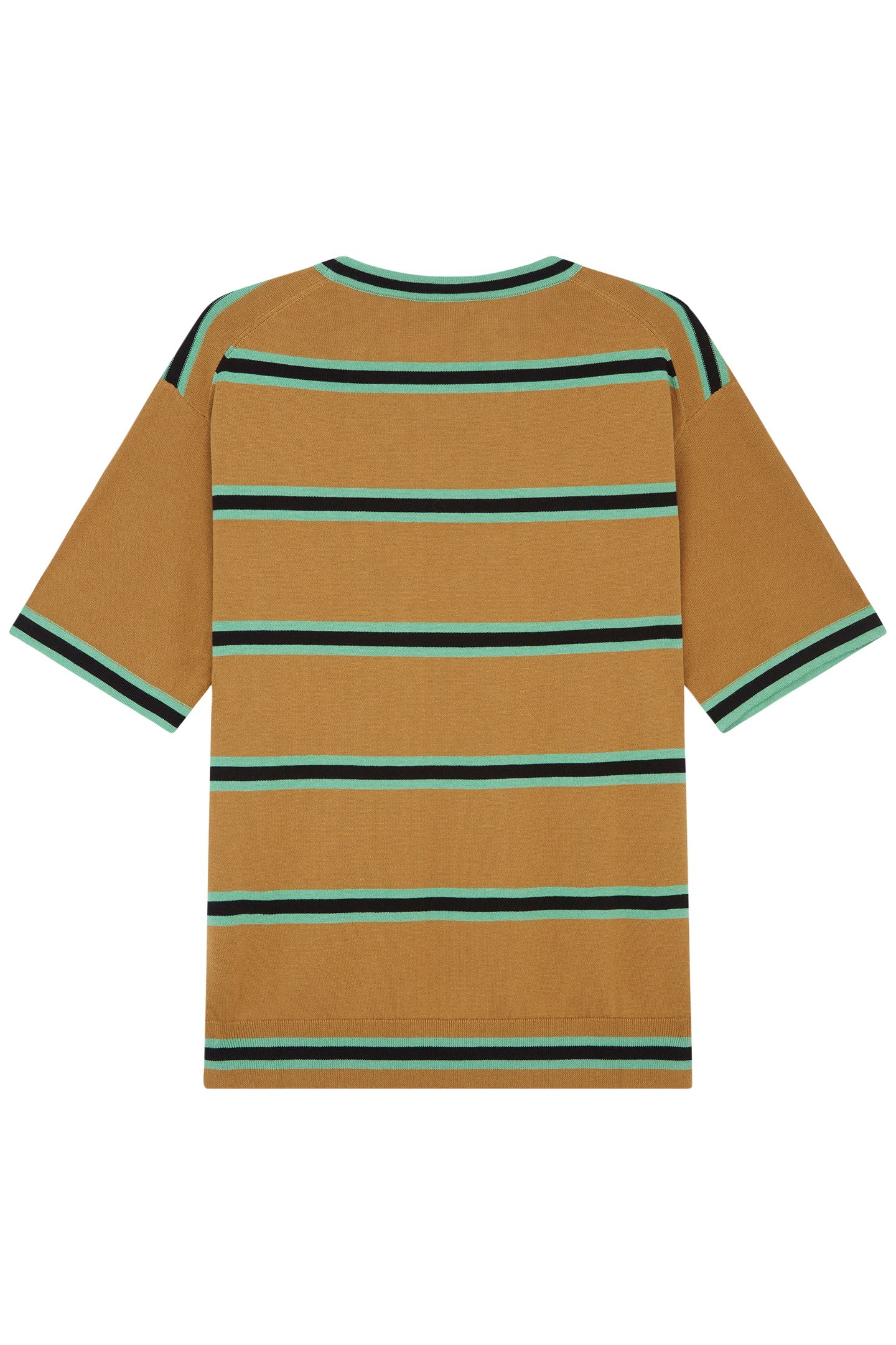 MENS SWEATER SS T SHIRT ZEB EMB KHAKI 5