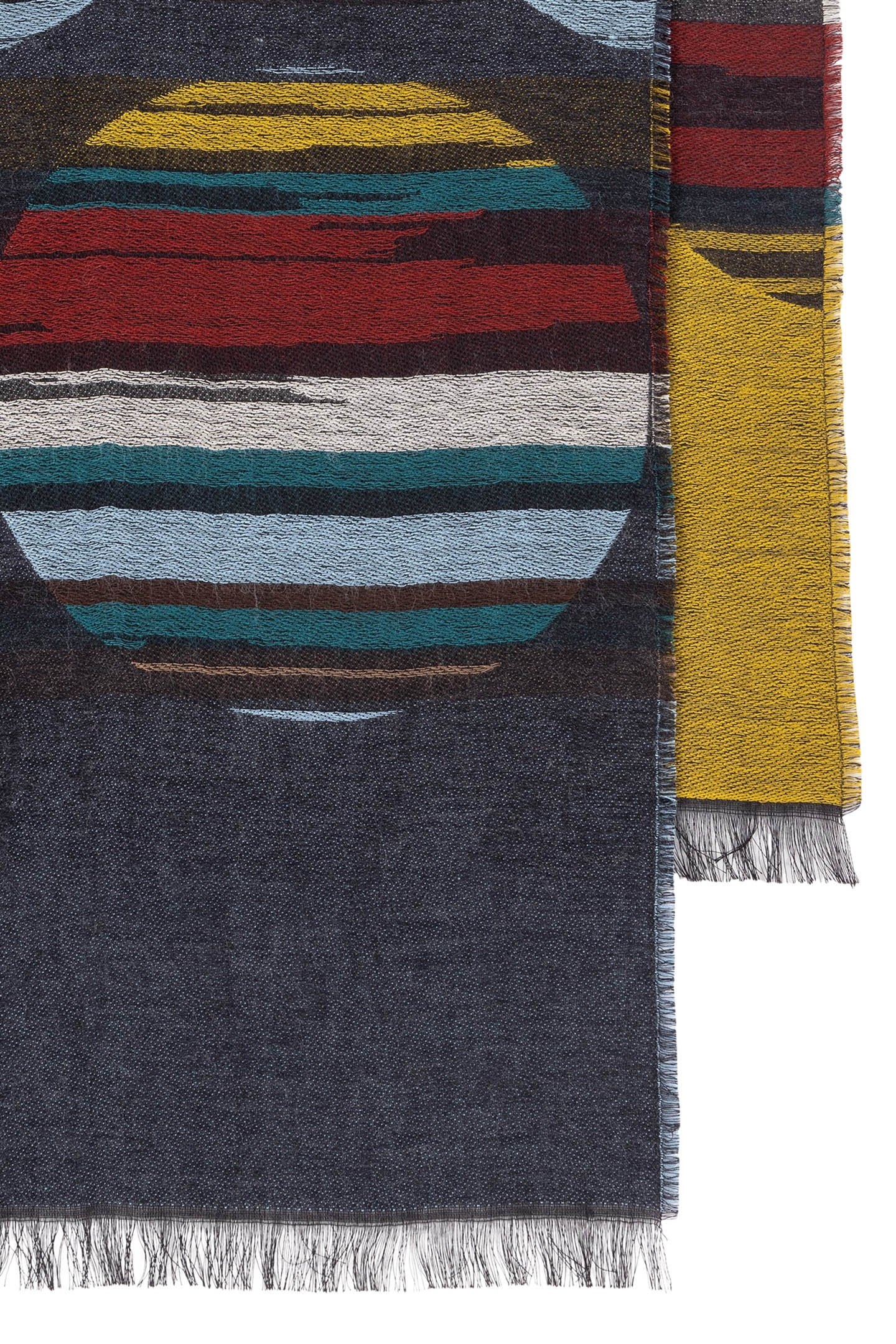 MEN SCARF SIGNATURE POLKA NAVY 2