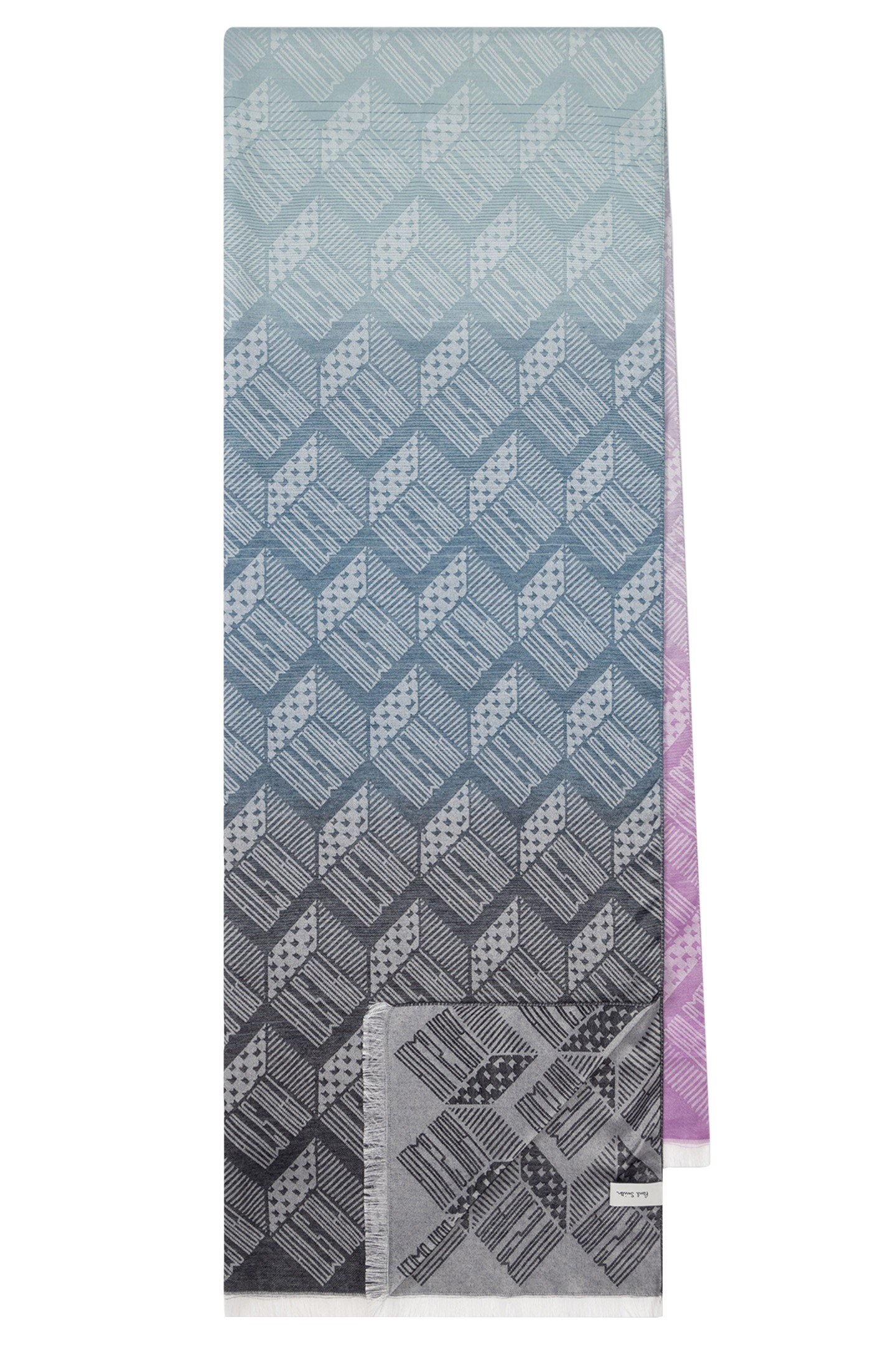 WOMEN SCARF PS CUBE JCQRD NAVY 1