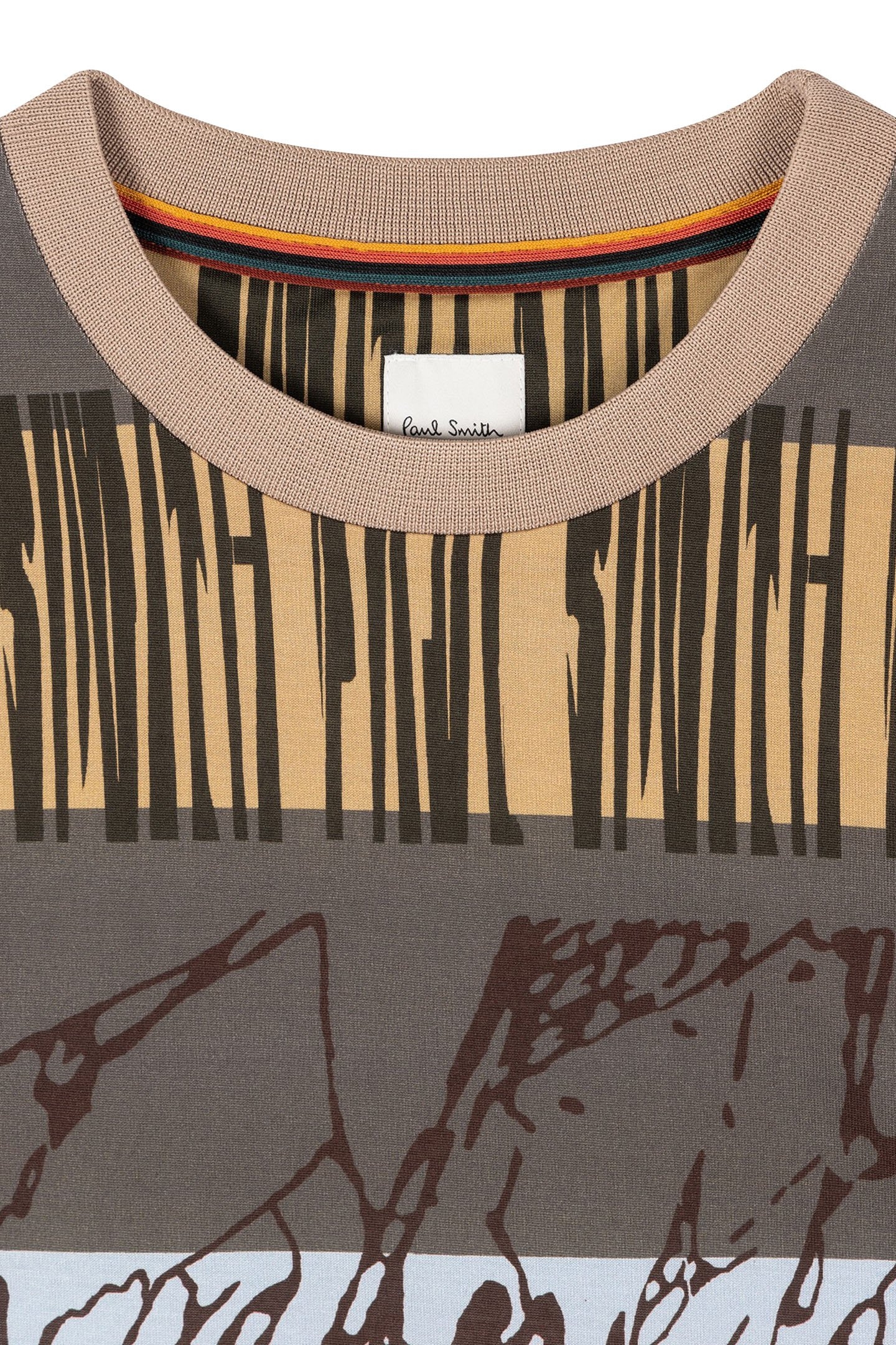 PRINTED TSHIRT LT GREYISH GREEN 6