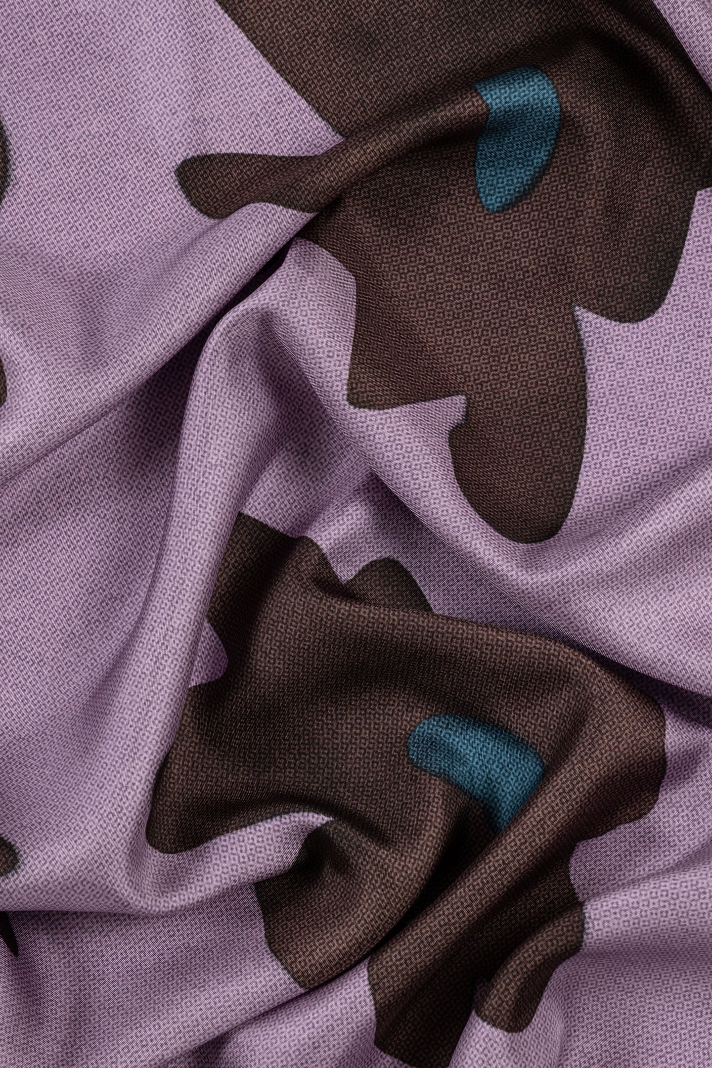 WOMEN SCARF SQ BIG FLOWER MAUVE 3