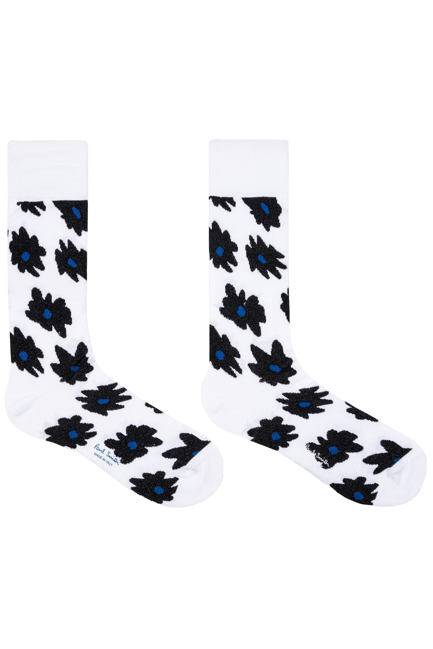 SOCK BIG FLOWER WHITE 2