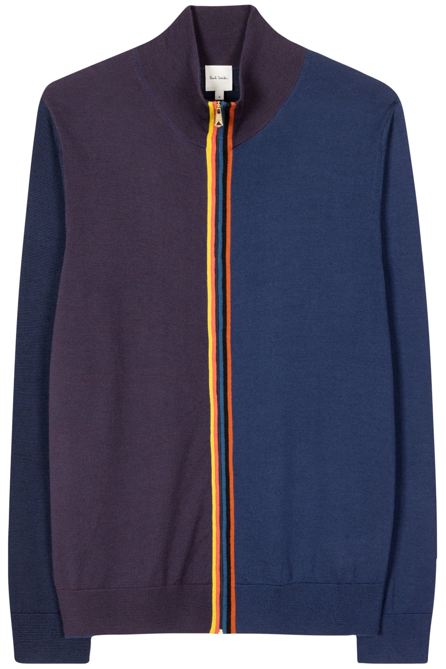 MENS CARDIGAN ZIP THRU INDIGO 1