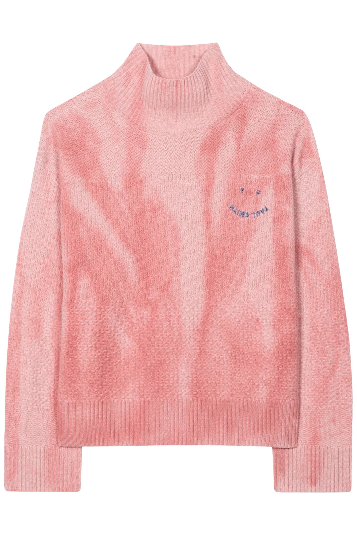KNITTED SWEATER ROLL NECK POWDER PINK 1