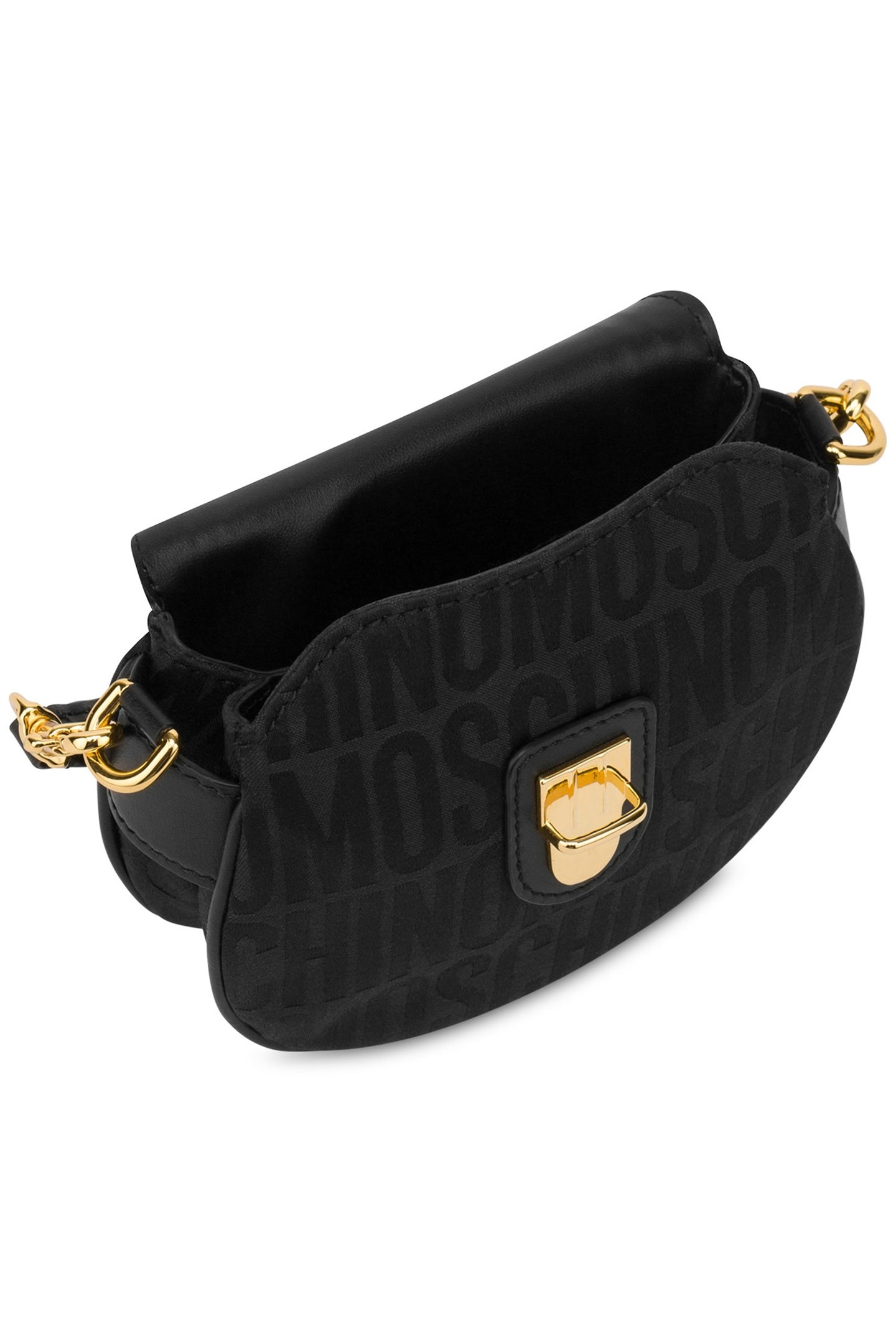 ALLOVER LOGO SMALL HANDBAG BLACK 3
