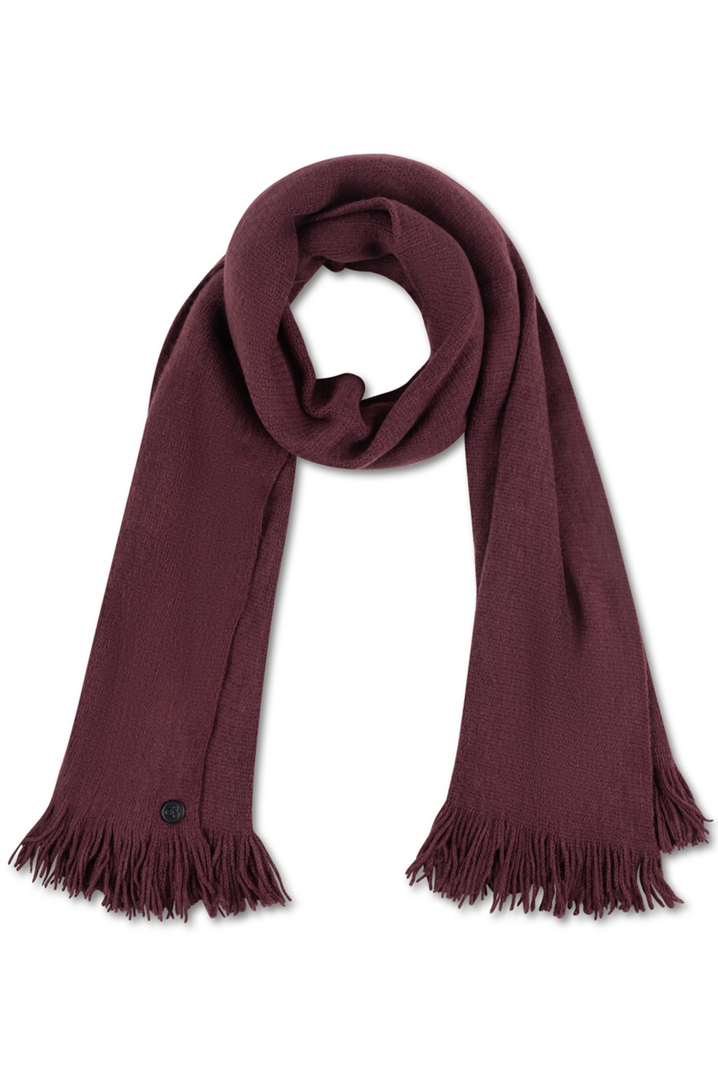 UNISEX S&S OVERSIZED SCARF BURGUNDY 1