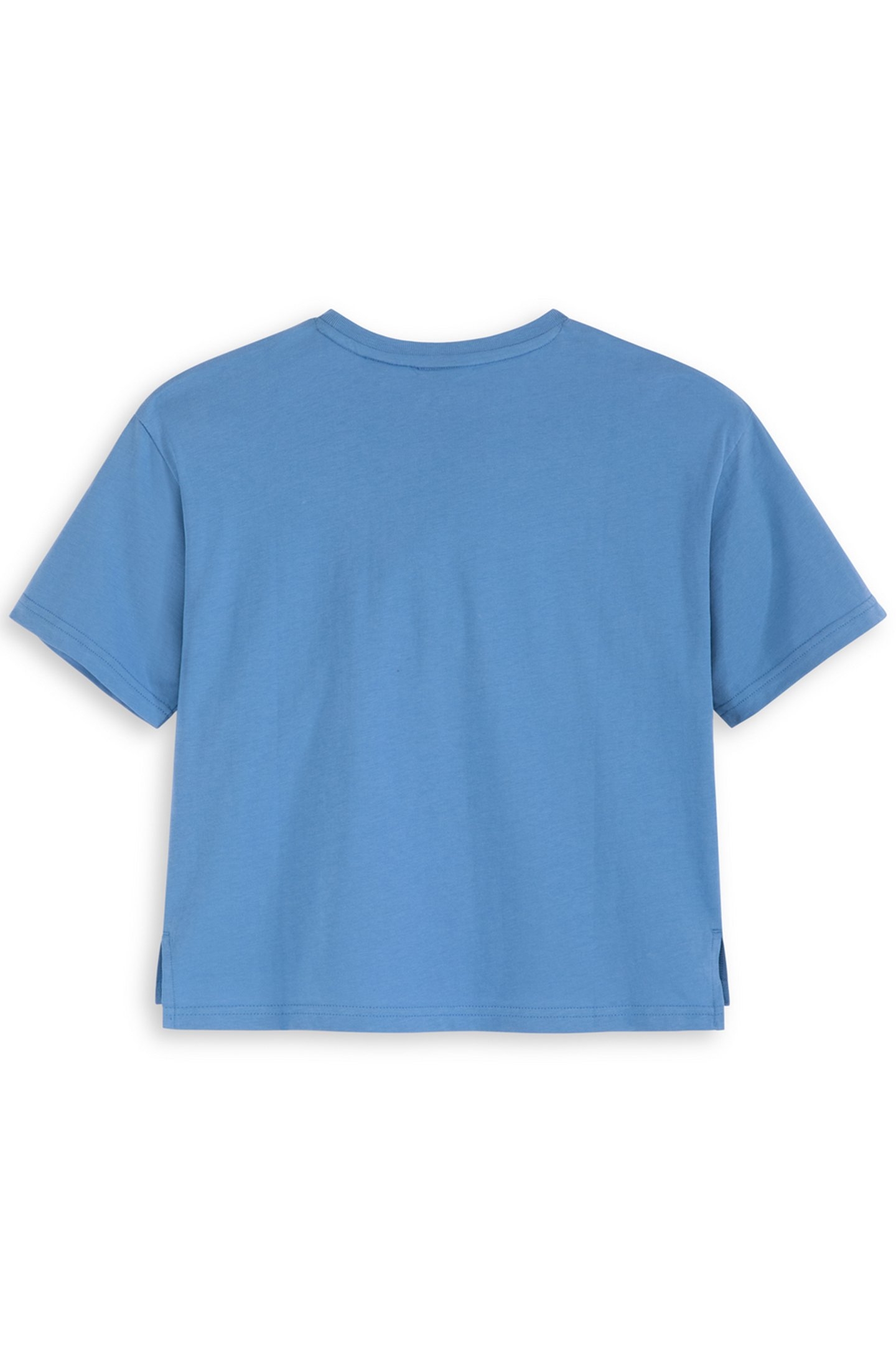 GIRLS S&S CT JERSEY SS FASHION TOP BLUE/GREY 2
