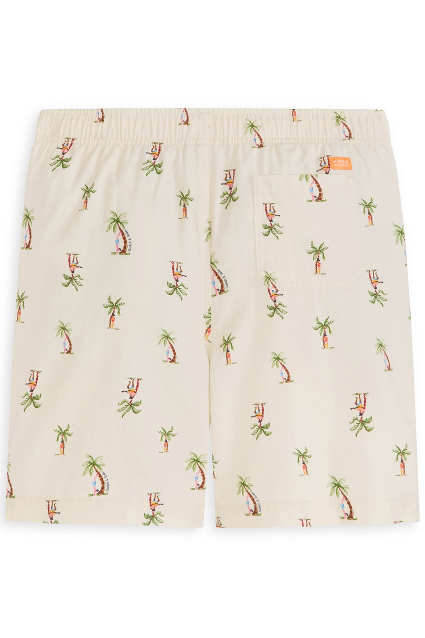 BOYS S&S HALF PANAMA SHORT NATURAL 2