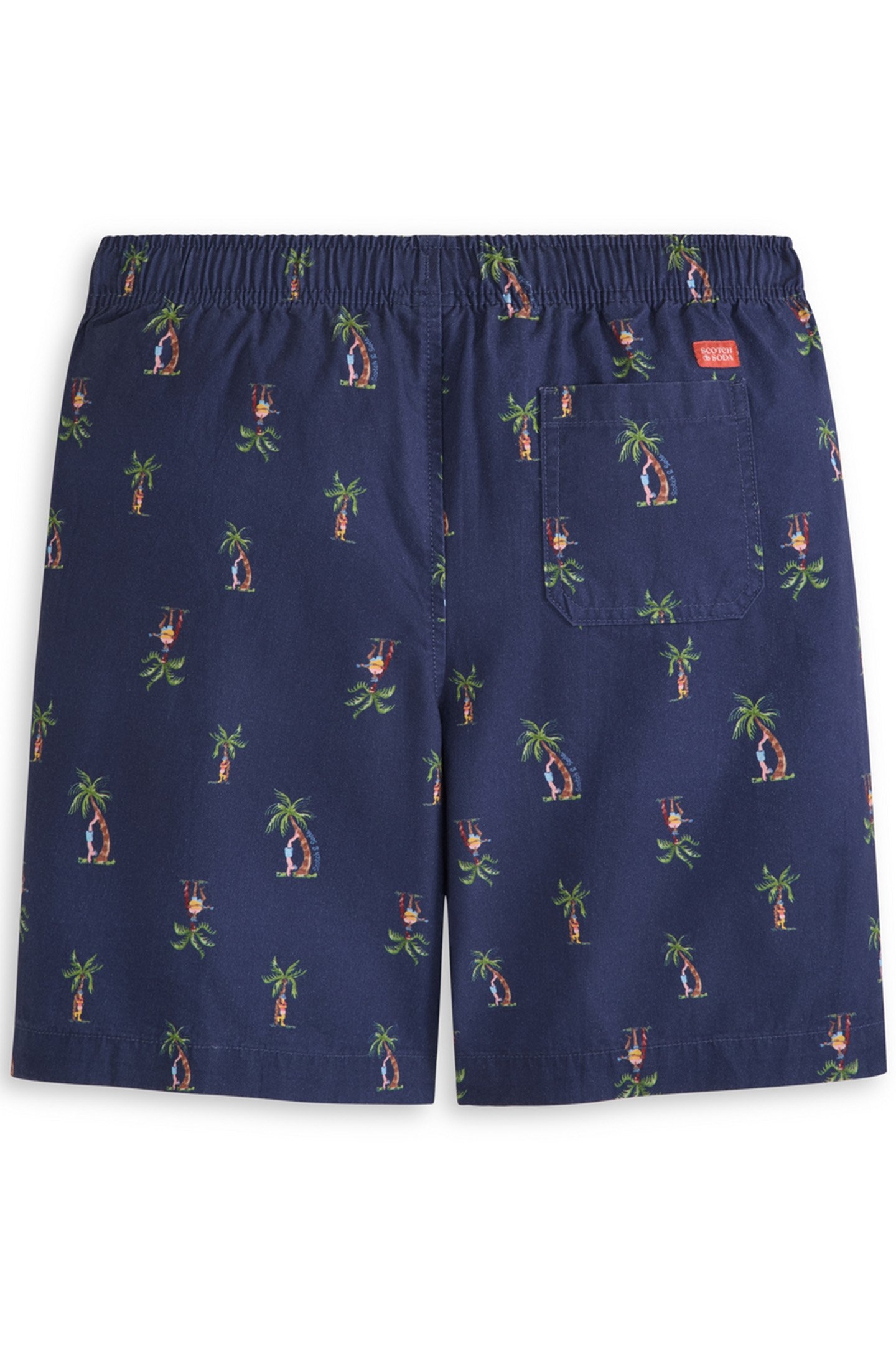 BOYS S&S HALF PANAMA SHORT NAVY 2