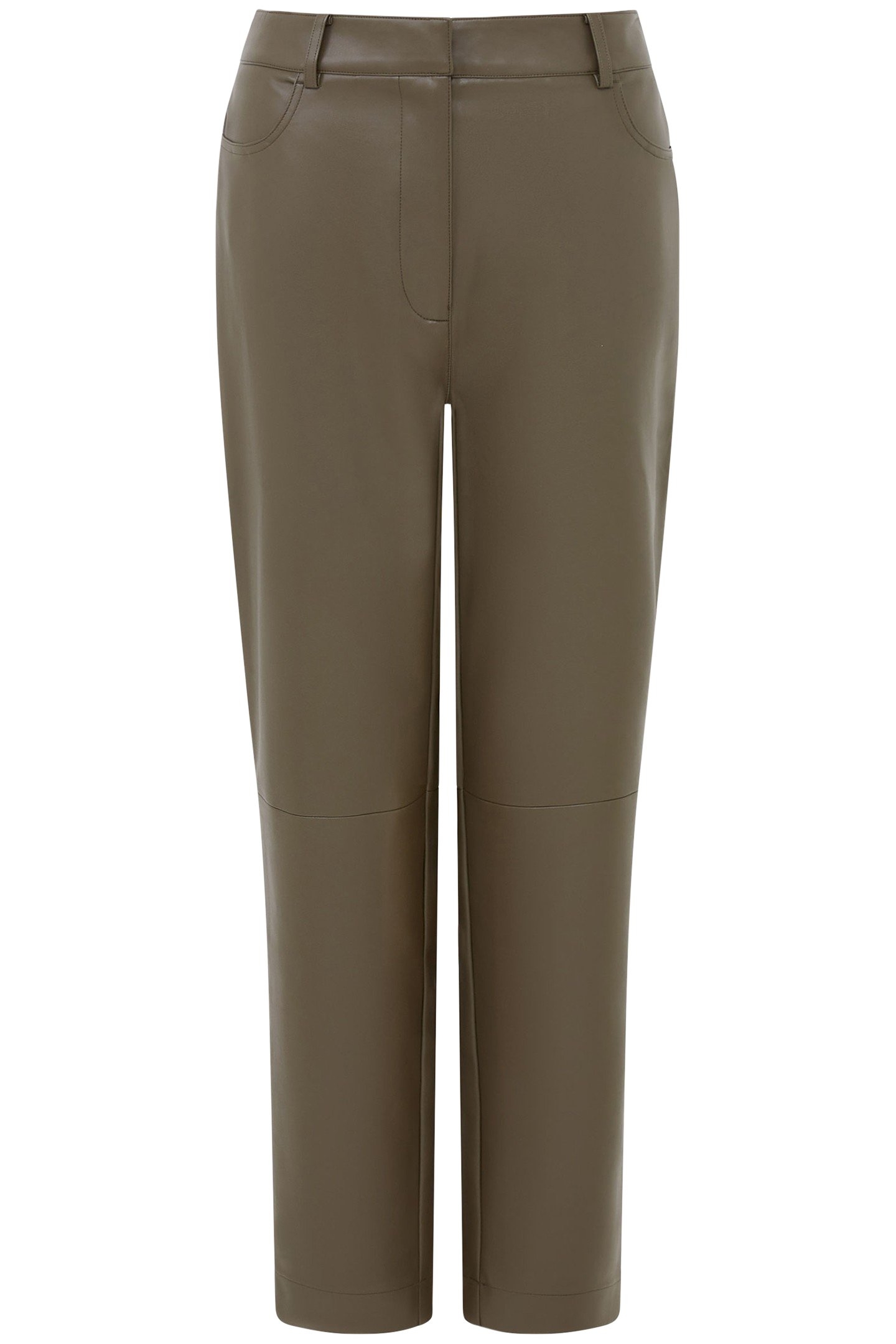 CROLENDA PU TROUSERS TARMAC KHAKI 4