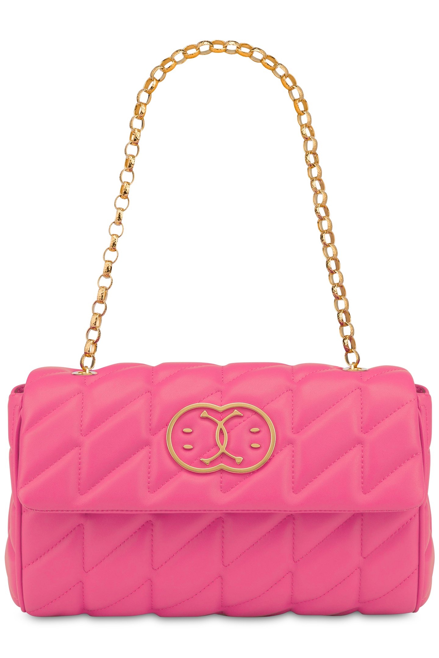 DOUBLE SMILEY® QUILTED SHOULDER BAG PURPLE 1