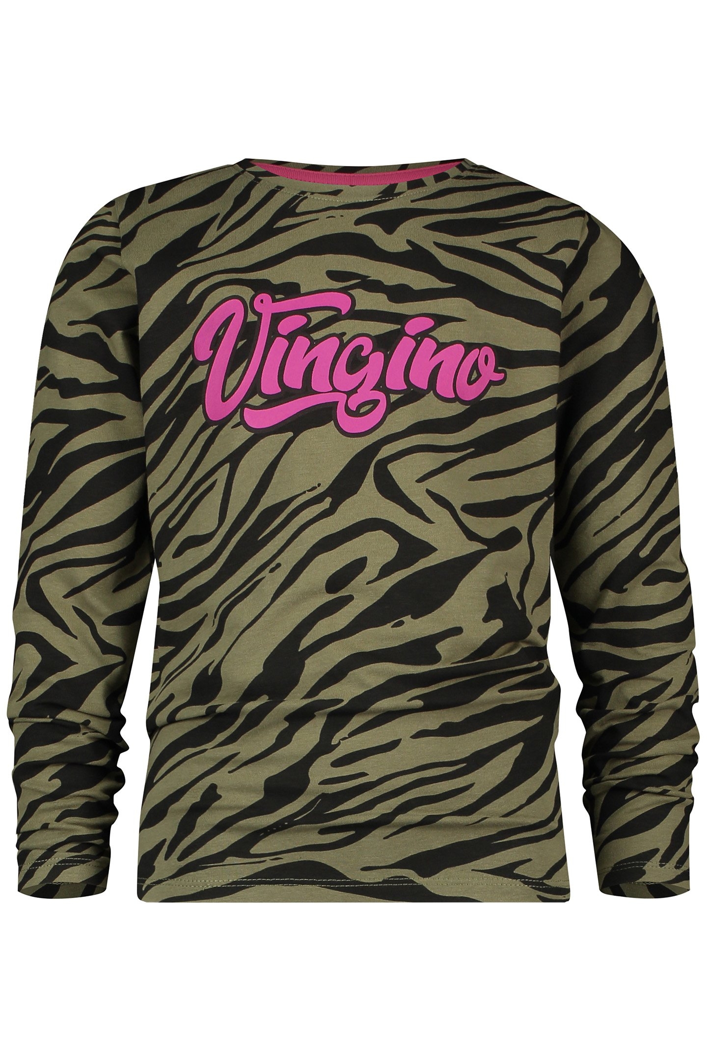 GIRL'S JANNIKE T-SHIRT MULTICOLOR ARMY GREEN 1