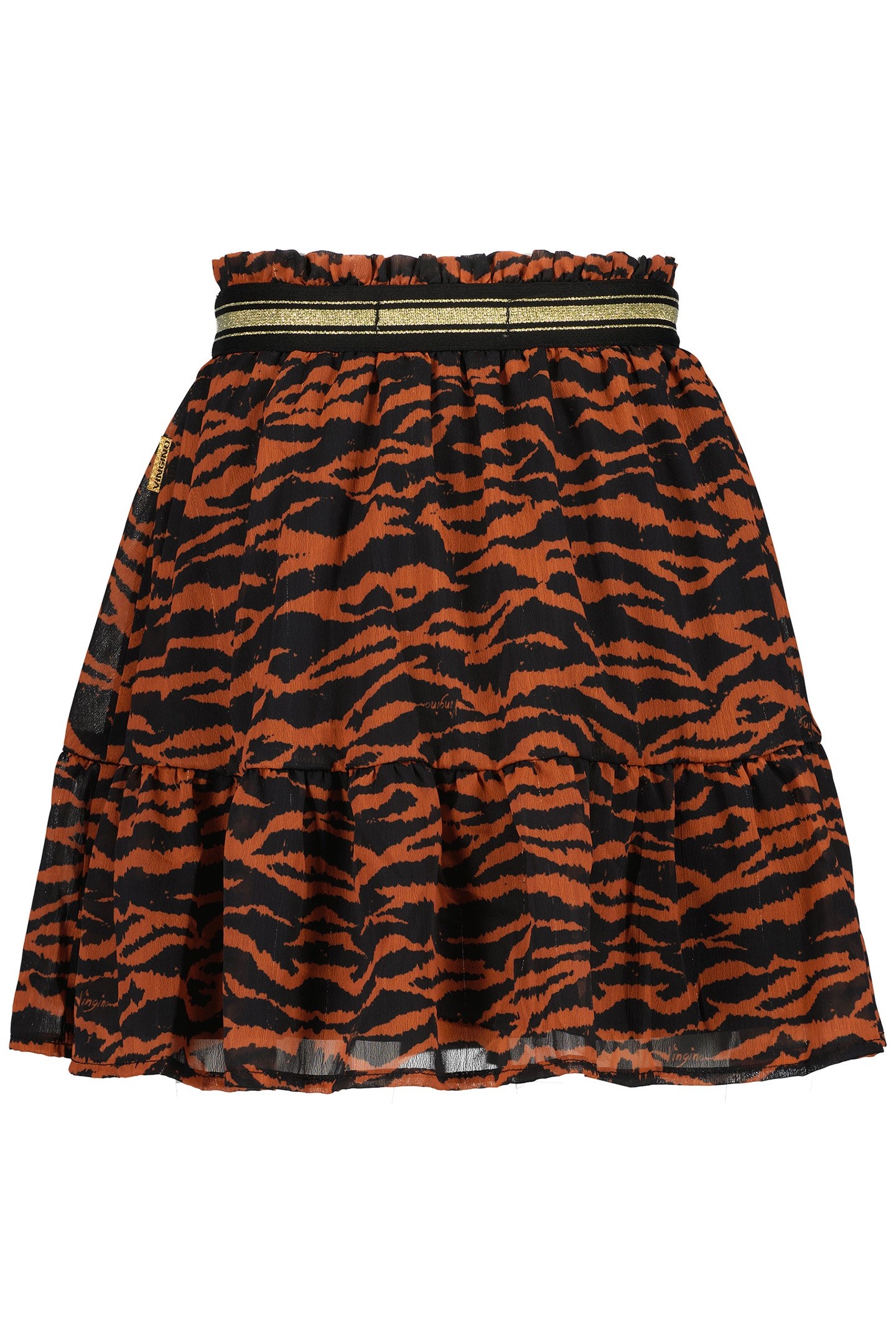 GIRL'S QAMANTHA MIDI SKIRT BROWN RUST 2