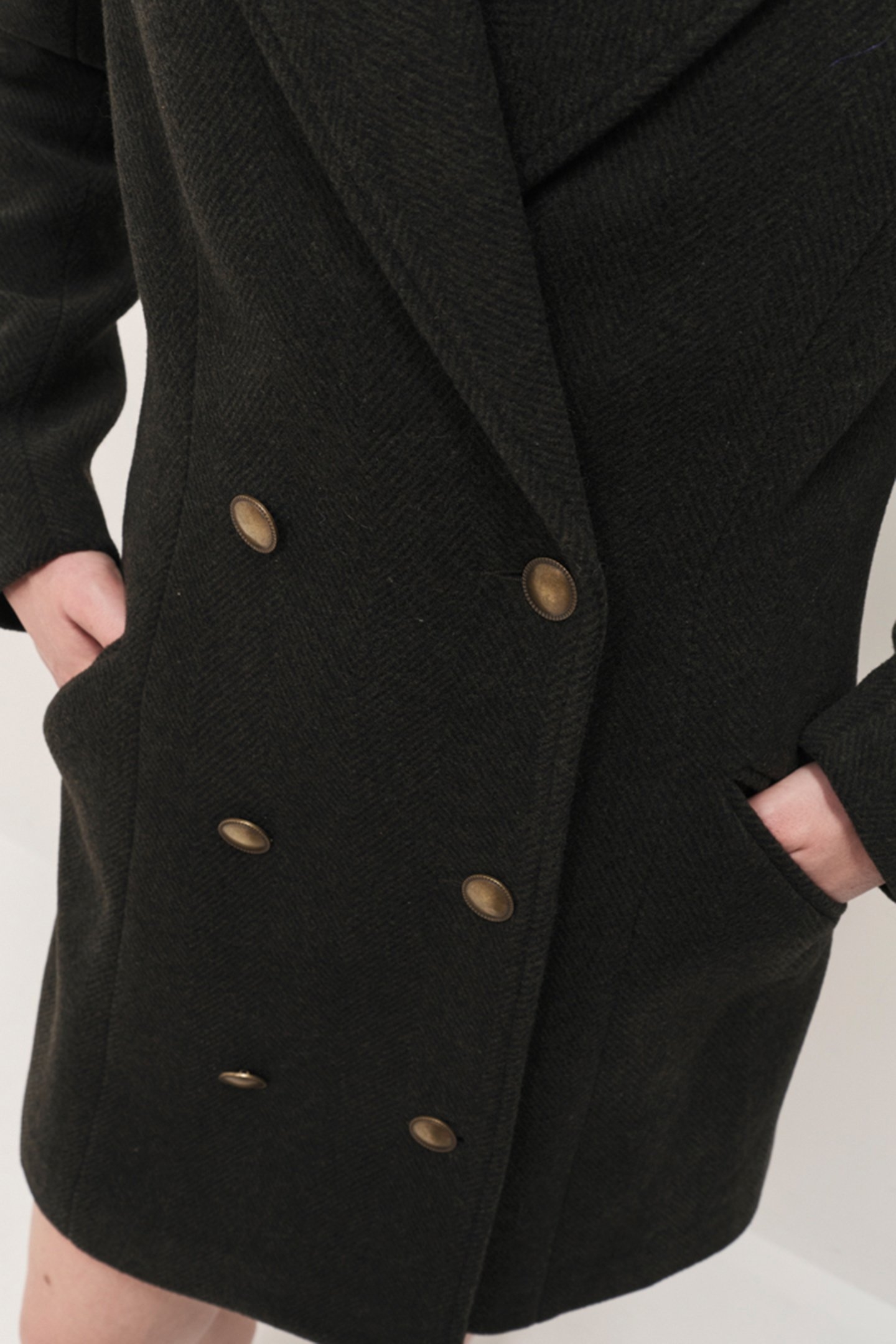 DIMA - KHAKI PEA COAT 5