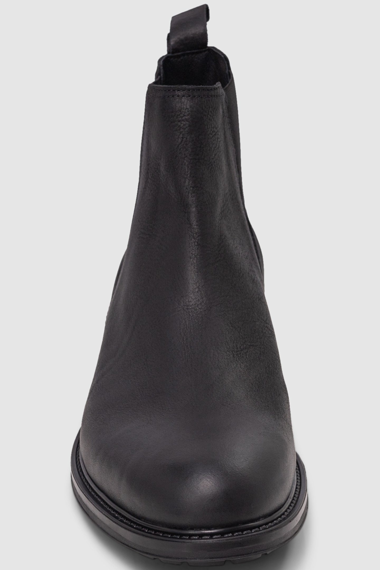 CHELSEA BOOTS BLACK NOTCHED NUBUCK LEATHER 3