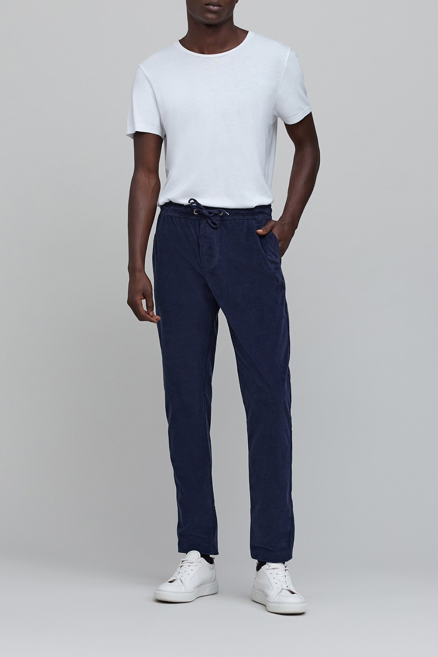 INDIGO CORDUROY JOGPANTS 3