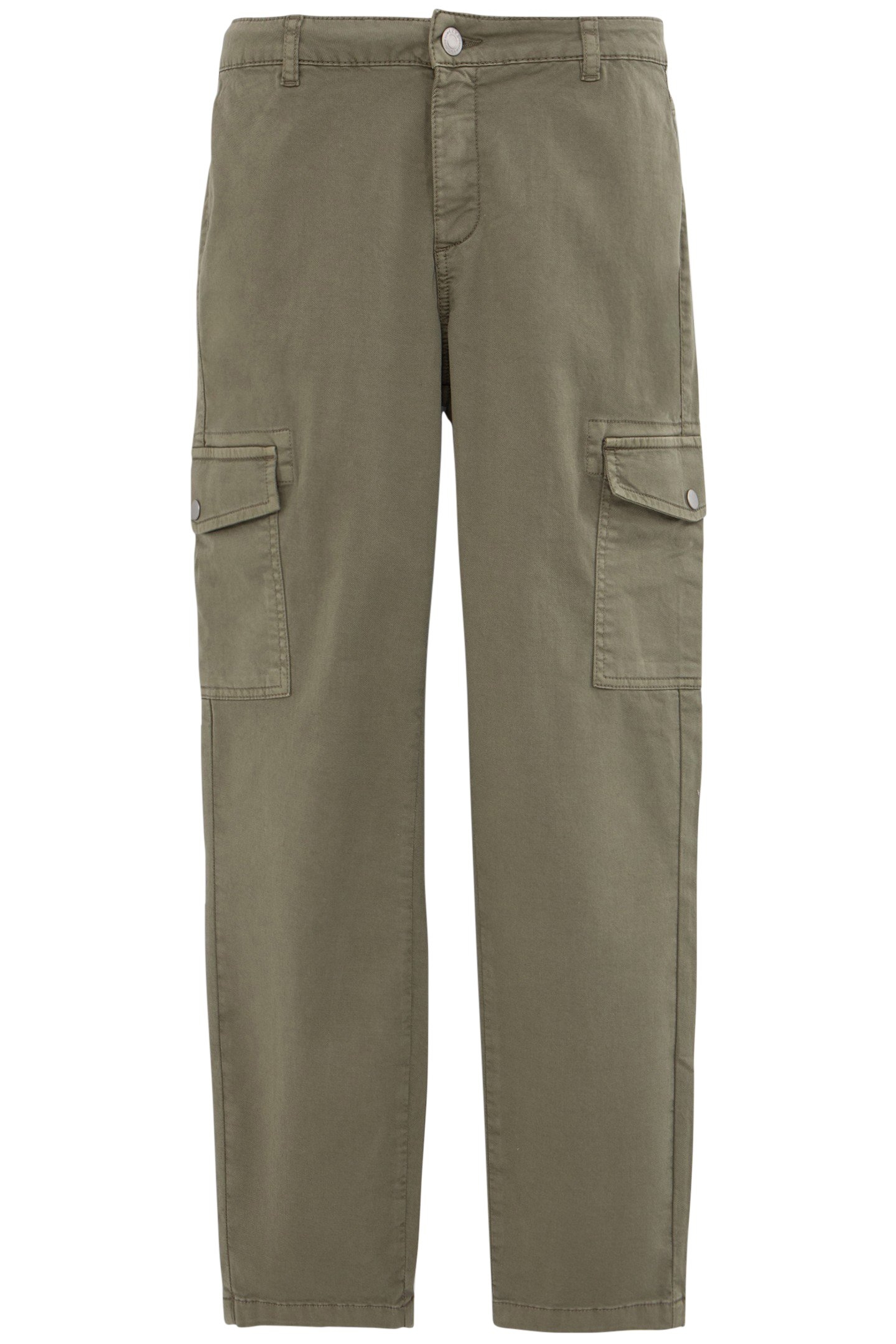 WOMEN’S KHAKI CROPPED COMBAT JEANS 2