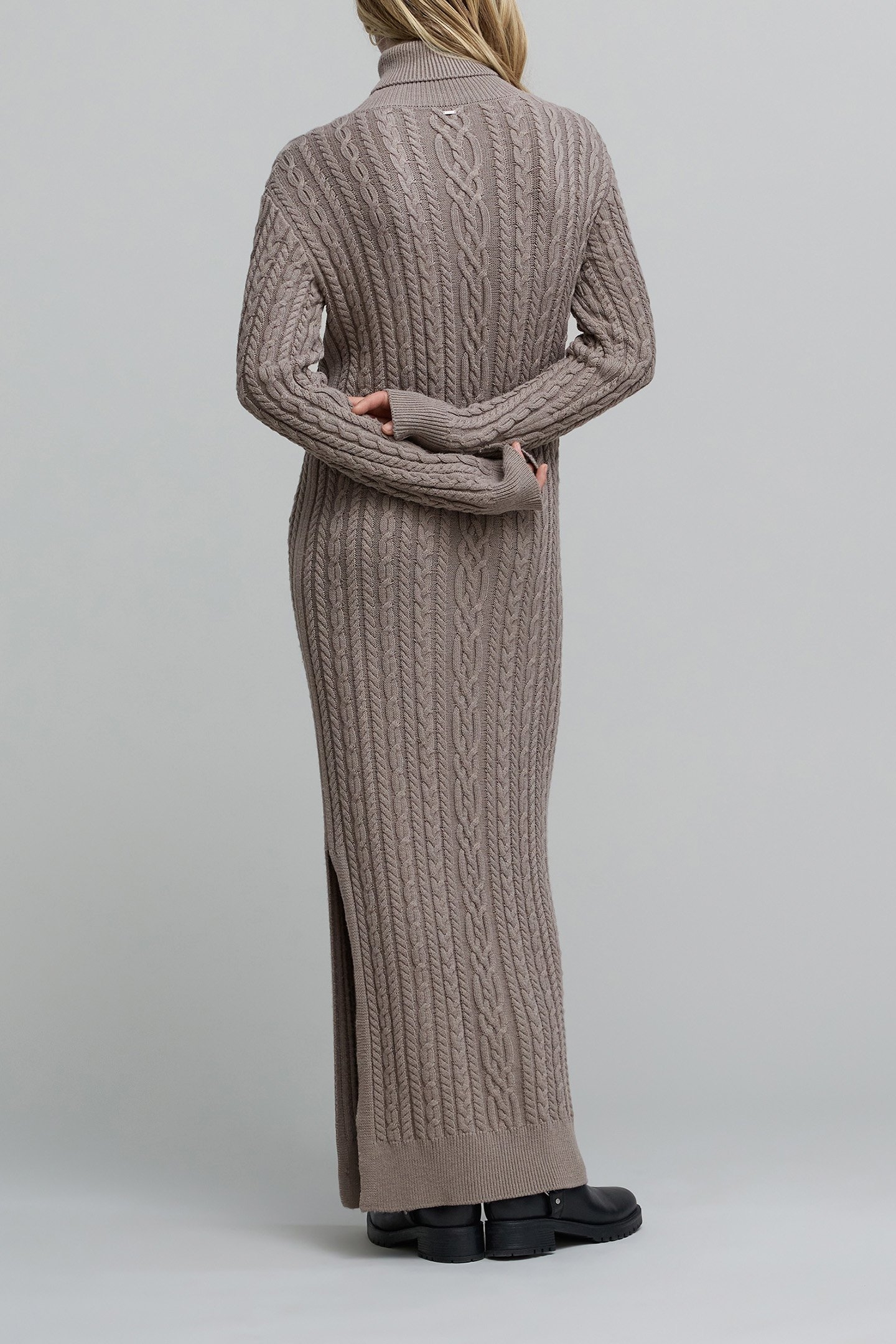 SESAME KNIT MIDI SWEATER DRESS WITH TWISTS 2
