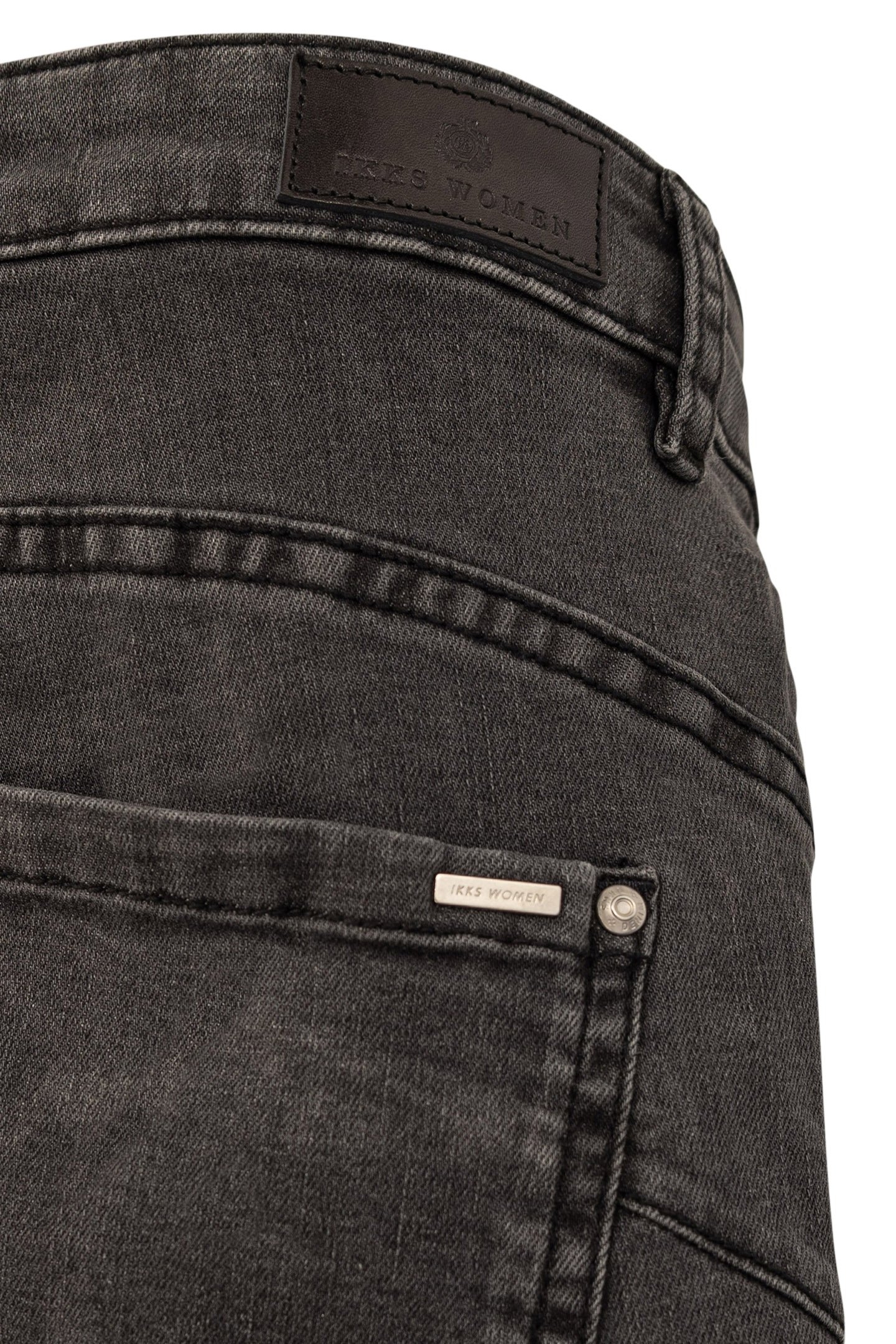 7/8 SLIM GREY POWERSTRETCH SIDE-ZIP JEANS 4