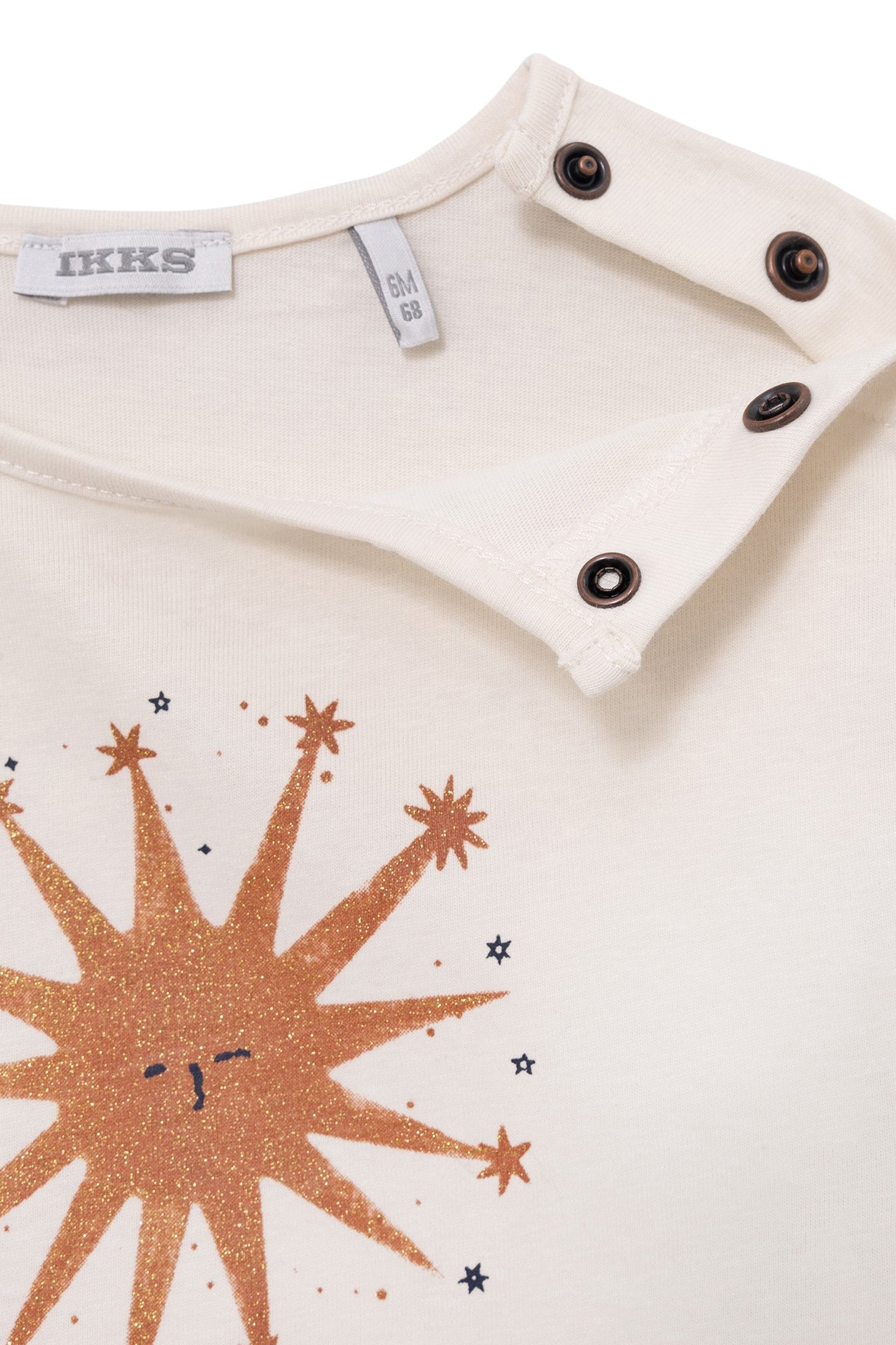 ECRU ORGANIC COTTON NIGHT STAR T-SHIRT BABY GIRL 6