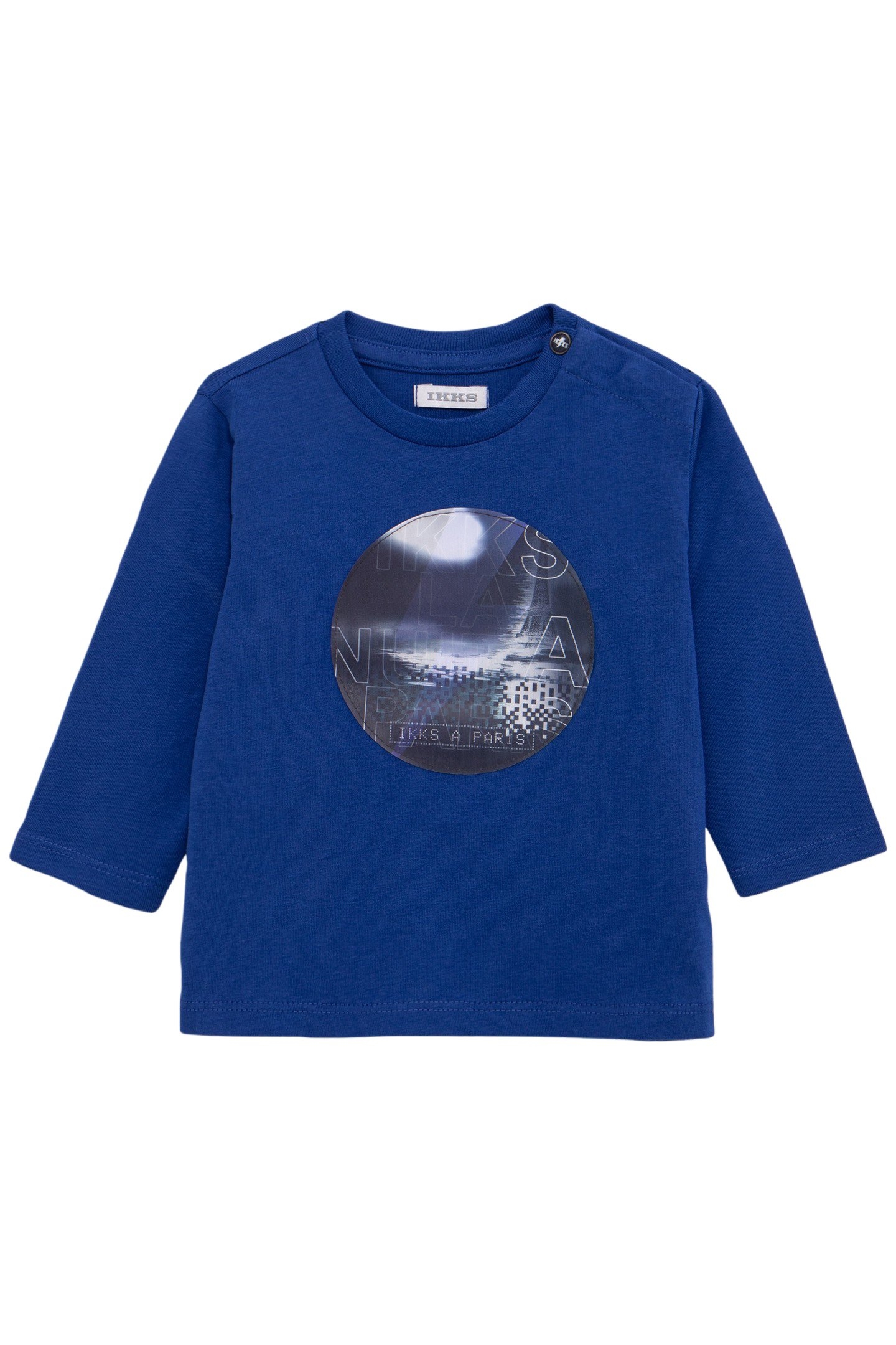 BABY BOY LENTICULAR BLUE ORGANIC COTTON T-SHIRT 1
