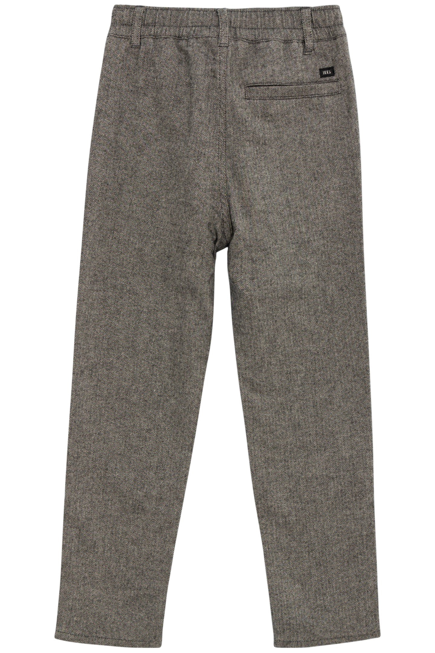BOY'S GREY HERRINGBONE KNIT PANTS 2