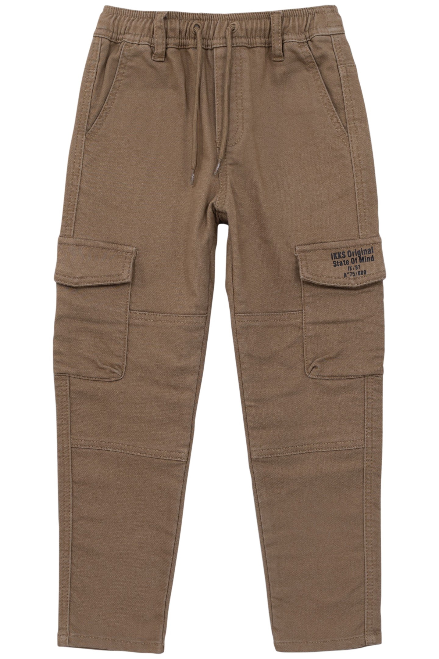 UPCYCLED JOGGER CAMEL JEANS FOR BOYS IN A BATTLE SPIRIT 1