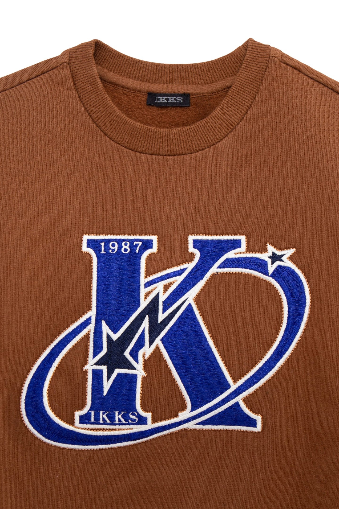 BOY'S CAMEL MAXI SWEATSHIRT WITH K-COMÈTE LOGO EMBROIDERY 4