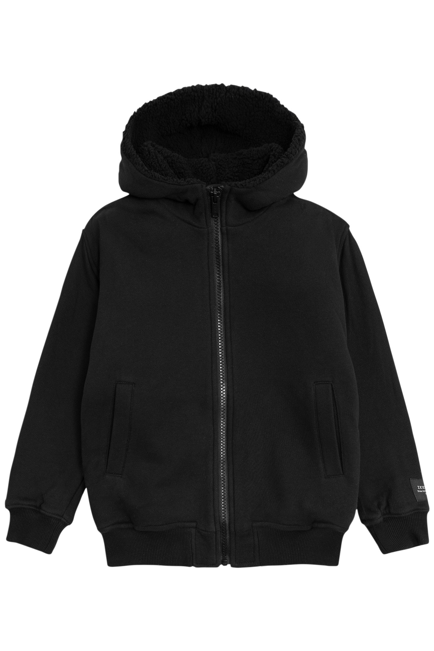 BOY'S BLACK EMBROIDERED AND STUDDED BACK CARDIGAN 1