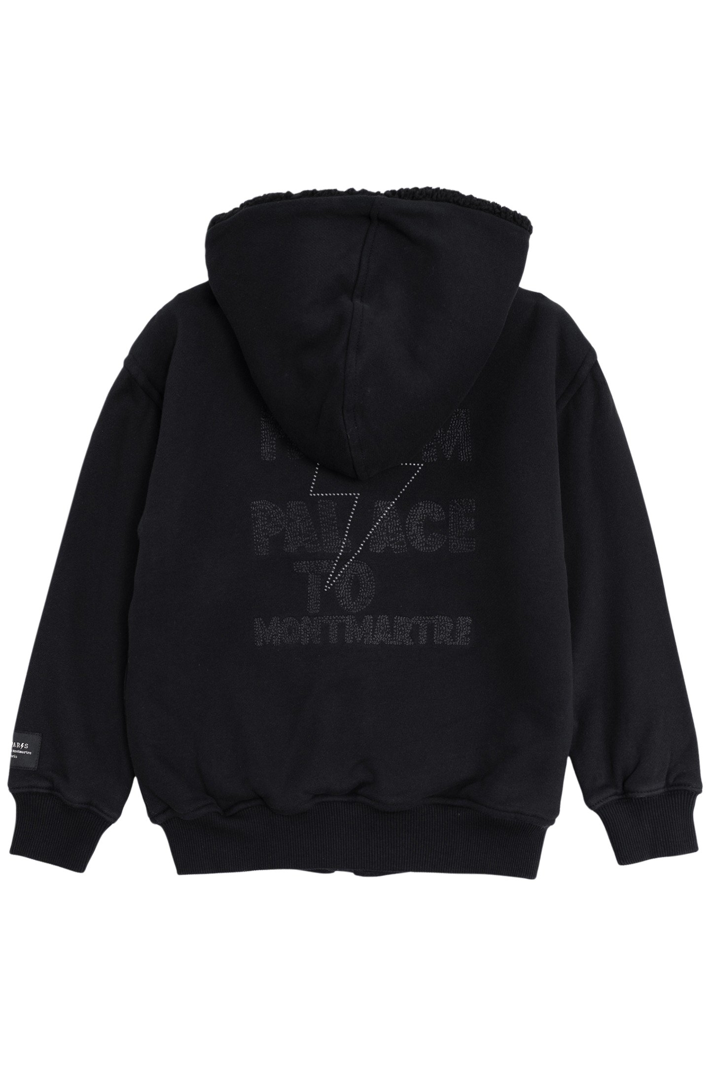 BOY'S BLACK EMBROIDERED AND STUDDED BACK CARDIGAN 2