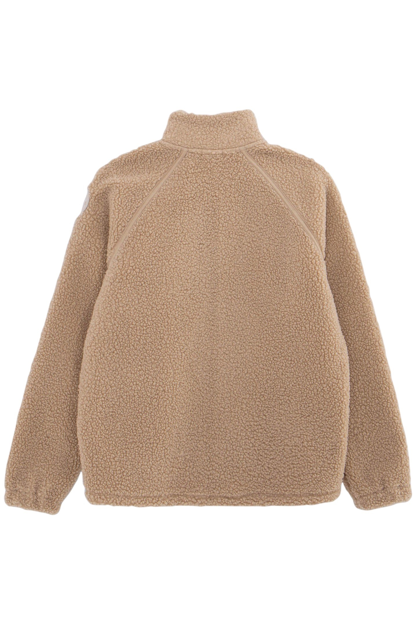 BOY'S BEIGE RECYCLED SHERPA CARDIGAN WITH ZIPPED POCKETS 2