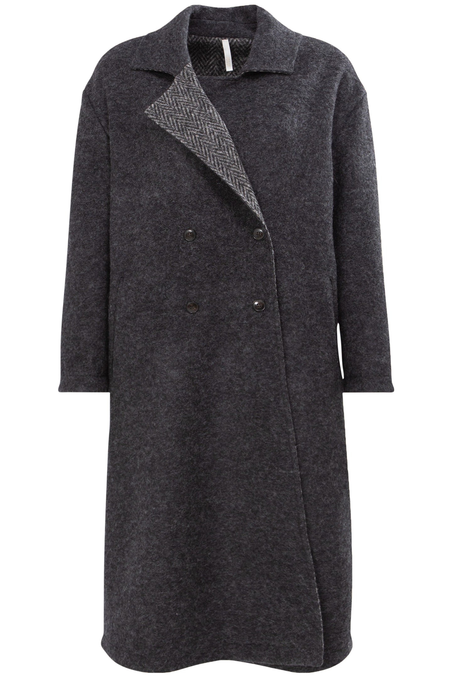 GREY/CHEVRON MOTIF REVERSIBLE COAT 3